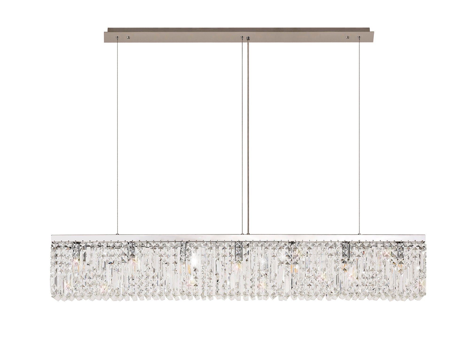 Ashby 5/7Lt Crystal Island Light Fixture in Gold/Chrome - Elegant Dining Room & Kitchen Pendant Lighting for Modern Homes