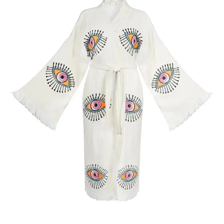 Stylish Organic Kaftan Dress for Women - Comfortable & Breathable Summer Wear - Perfect for Beach, Vacation, and Casual Outings