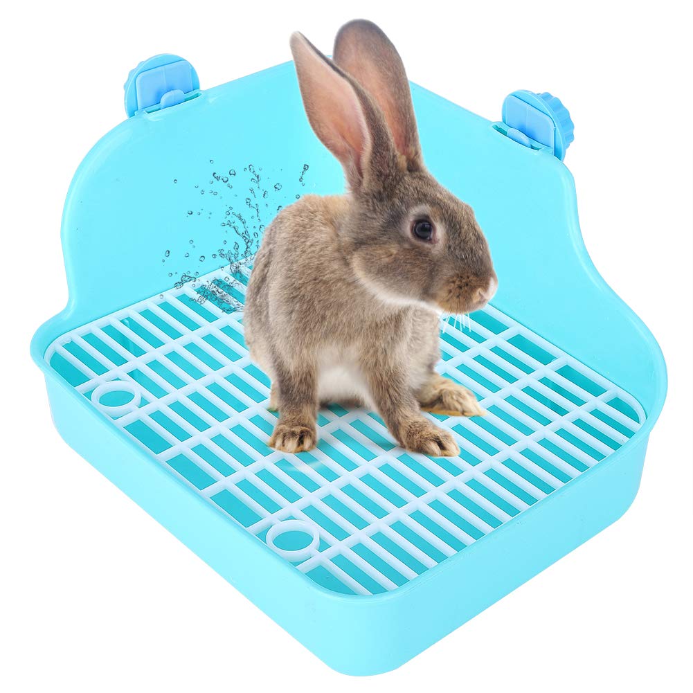 Sturdy Rabbit Litter Box Toilet - Durable Small Animal Litter Pan for Rabbits, Guinea Pigs, Chinchillas & Ferrets - Perfect for Cage Training and Indoor Pet Care