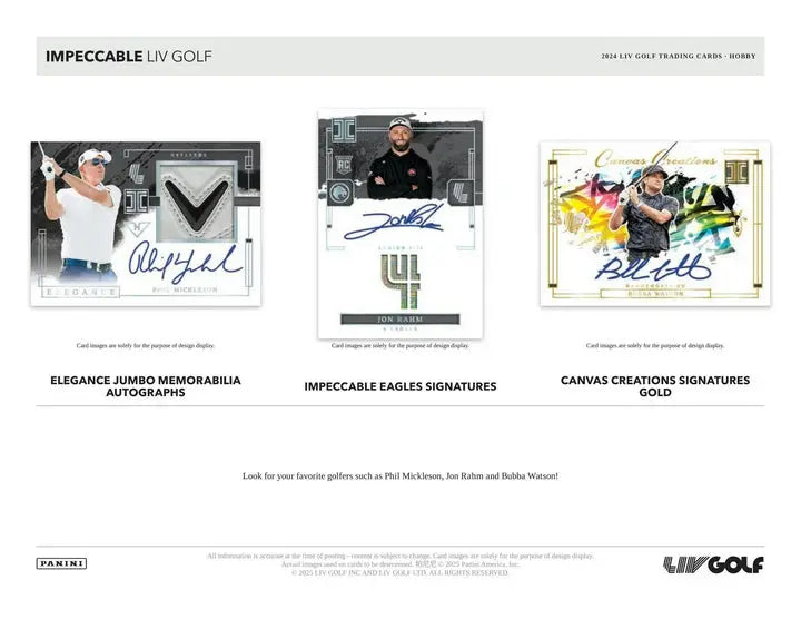 2024 Panini Impeccable LIV Golf Hobby Box - Premium Trading Cards Collection for Golf Enthusiasts & Collectors - Perfect for Gifts, Tournaments, and Sports Memorabilia Displays