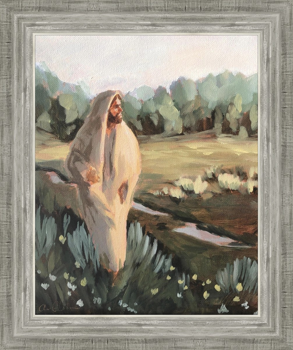 Be Thou Humble by Amber Whitworth - Inspirational Christian Wall Art for Home & Office Decor - Perfect for Living Room, Bedroom, or Gift