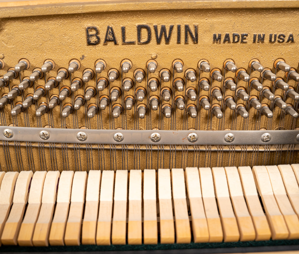 Acrosonic By Baldwin Upright Piano - Satin Walnut Finish | Vintage Piano with Serial Number 814624 | Perfect for Home, Studio & Music Classrooms