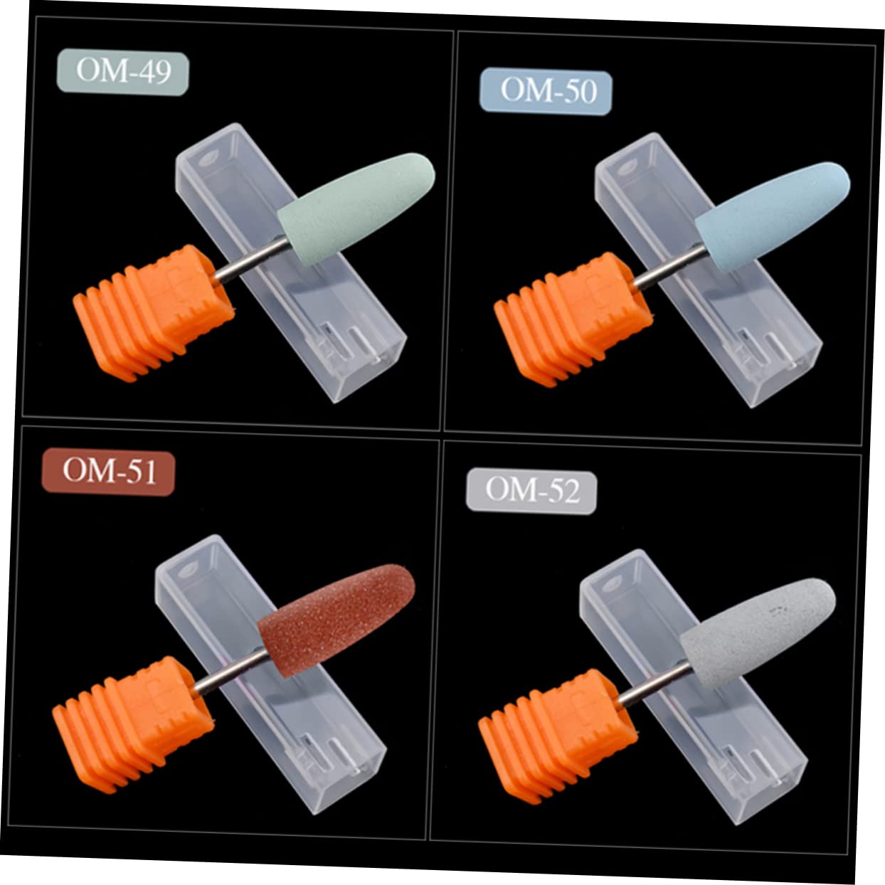 Beavorty 2-Piece Nail Drill Bits Set - Silicone Grinding Heads for Manicure Machine, Professional Nail Polish & Care Tools - Perfect for Salon, Home & DIY Nail Art