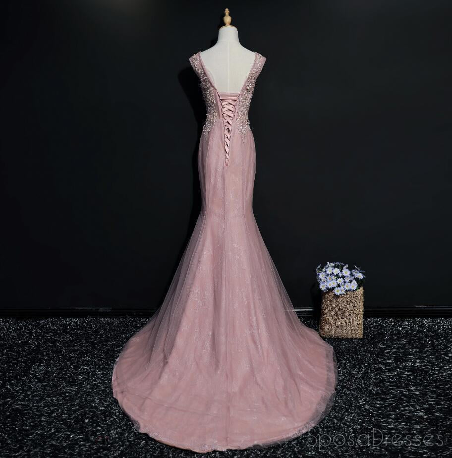 Elegant Lace Mermaid Prom Dress with Cap Sleeves & Scoop Neckline - Long Formal Evening Gown for Homecoming, Wedding, Ball & Special Occasions - Custom Sizing Available - Style 17217