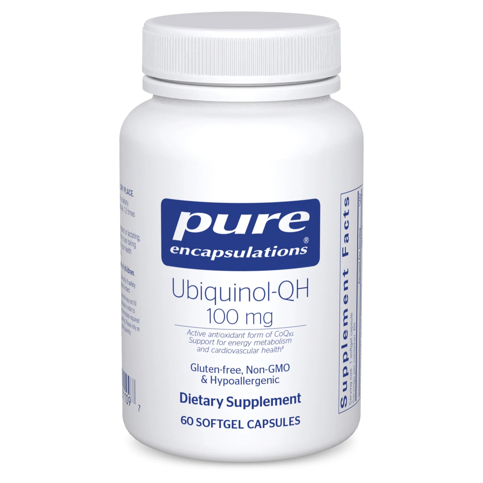 Ubiquinol QH 100mg Supplement - Premium CoQ10 Antioxidant for Heart Health & Energy Support - Ideal for Adults Seeking Cellular Energy Boost & Cardiovascular Wellness