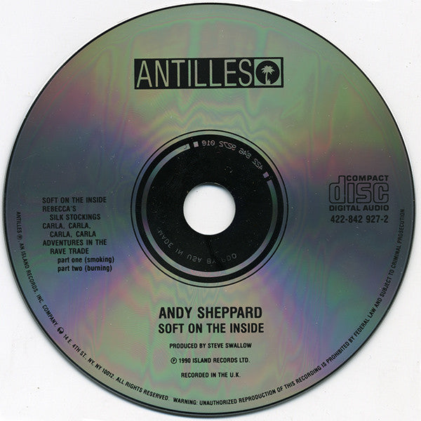 Andy Sheppard - Soft On The Inside (CD, Album) | Jazz Music | New or Mint Condition | Perfect for Relaxation & Home Listening