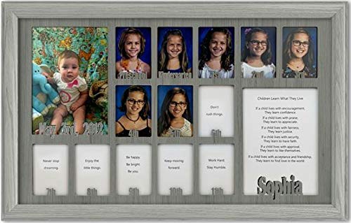 Personalized Northland School-Years Picture Frame - Holds Twelve 2.5