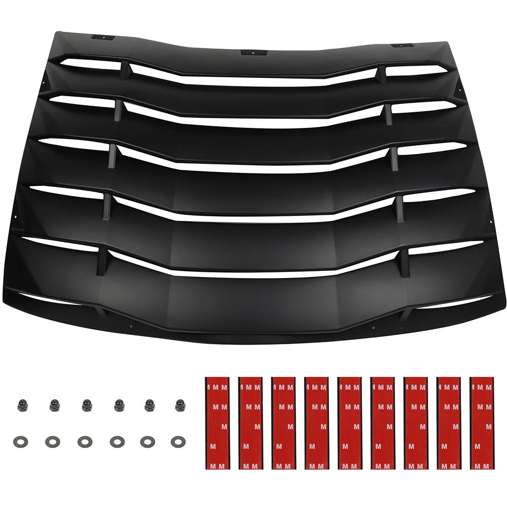 SCITOO Rear Window Louver for Dodge Charger 2011-2020 | Custom Fit Sun Shade & Style Upgrade | Perfect for Street Racing & Car Shows