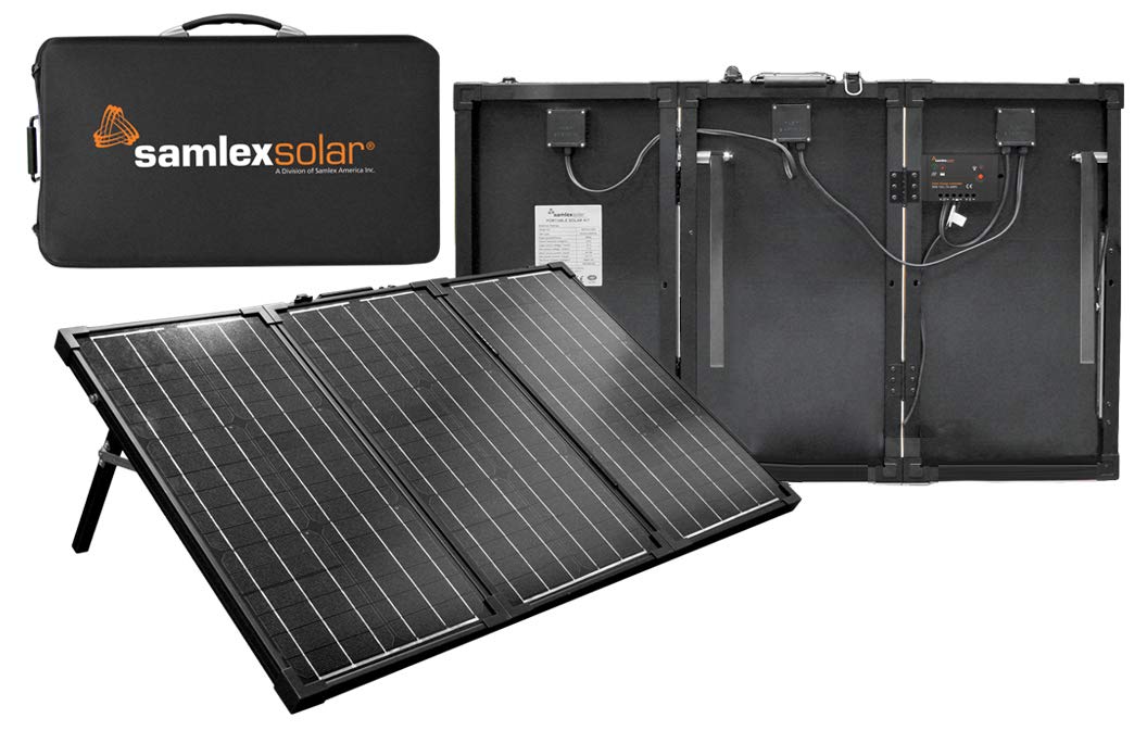 Samlex America MSK-135 Portable Solar Panel Kit with Battery Charger | Off-Grid Power for Camping, RV & Emergency Backup
