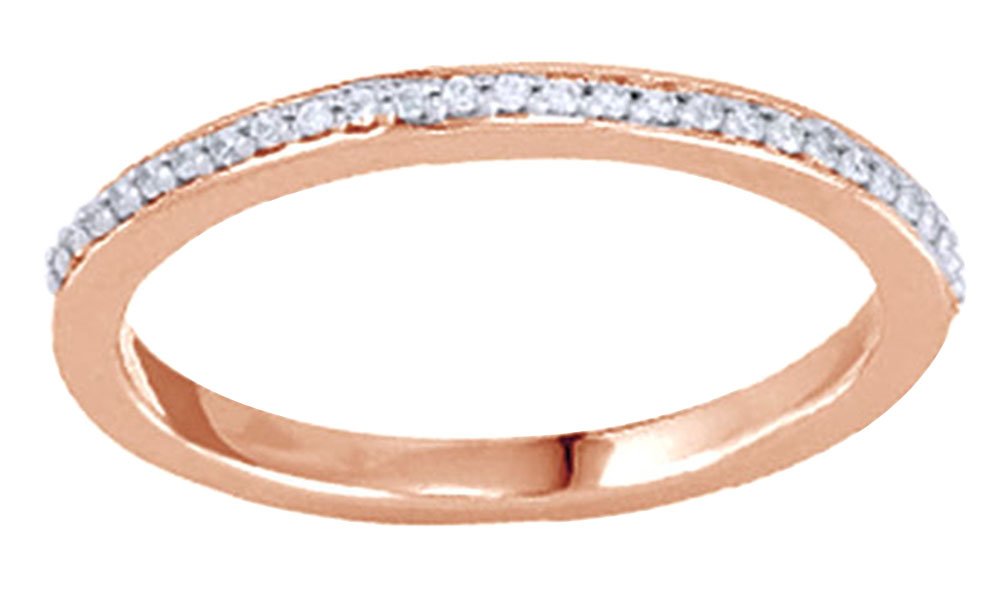 14K Solid Gold Round White Natural Diamond Engagement Ring (0.07 Cttw) - Perfect for Wedding Bands, Proposals & Anniversary Gifts