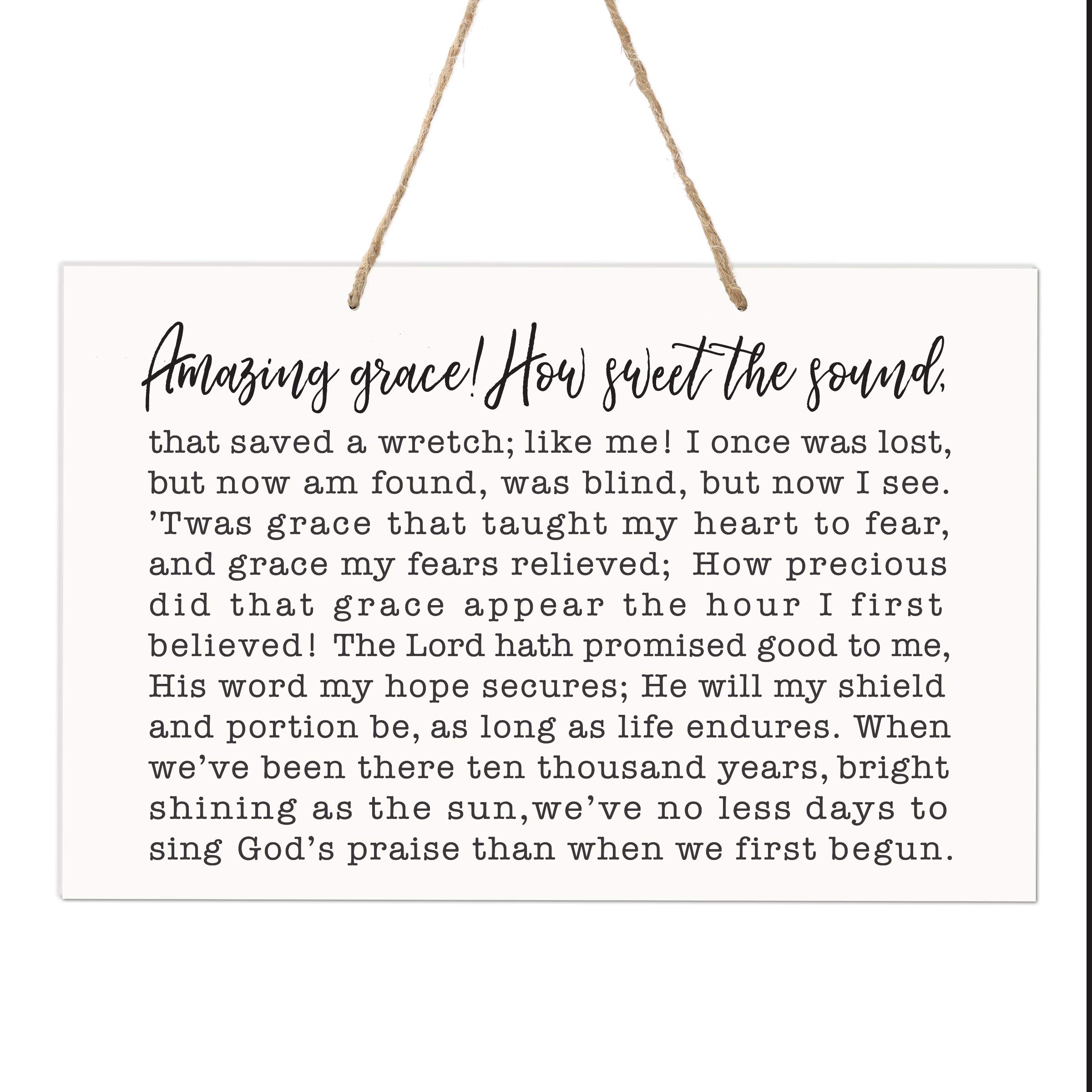 LifeSong Milestones Family Sign - Wooden Rope Wall Decor with Inspirational Quote - 8