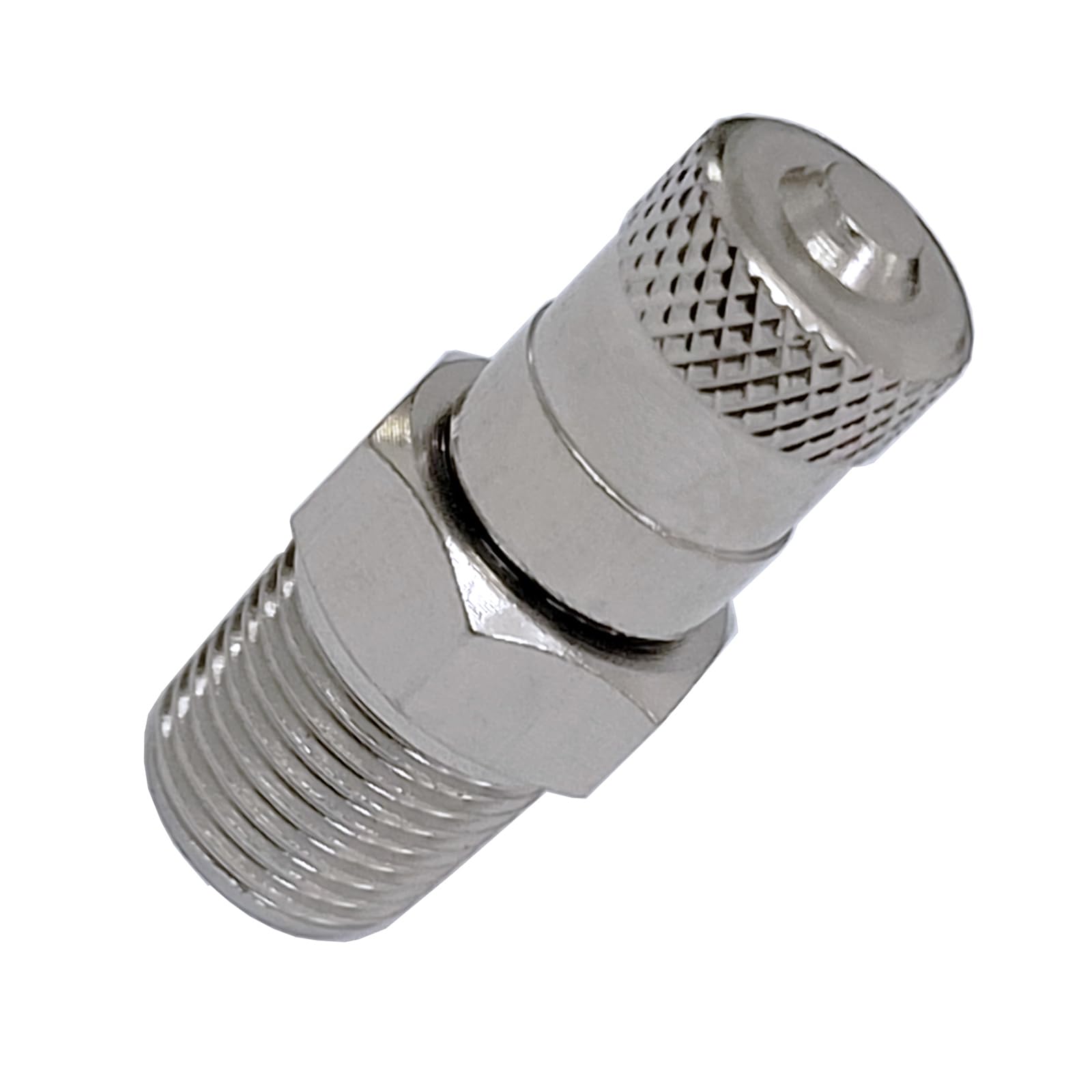 10 Pcs 1/8 Inch BSPT BSP Schrader Tank Valve - 25mm Wheel Air Compressor Valve - 35 Bar 500 PSI High Pressure - for Bicycle Tires, Motorcycles & Industrial Air Tools