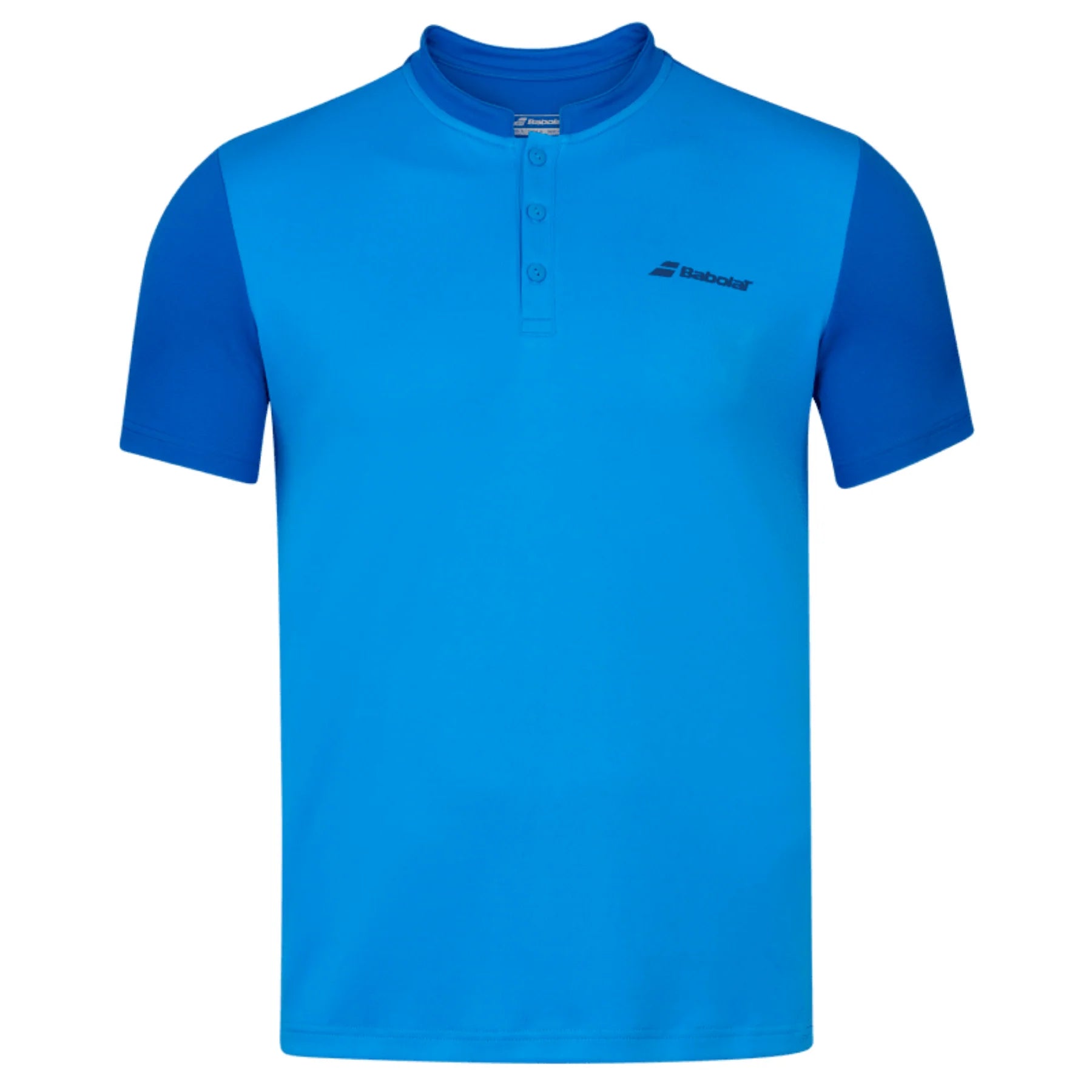 Babolat Play Polo Men's Tennis Shirt - Moisture Wicking Performance Tee in Blue Aster for Casual & Sports Wear