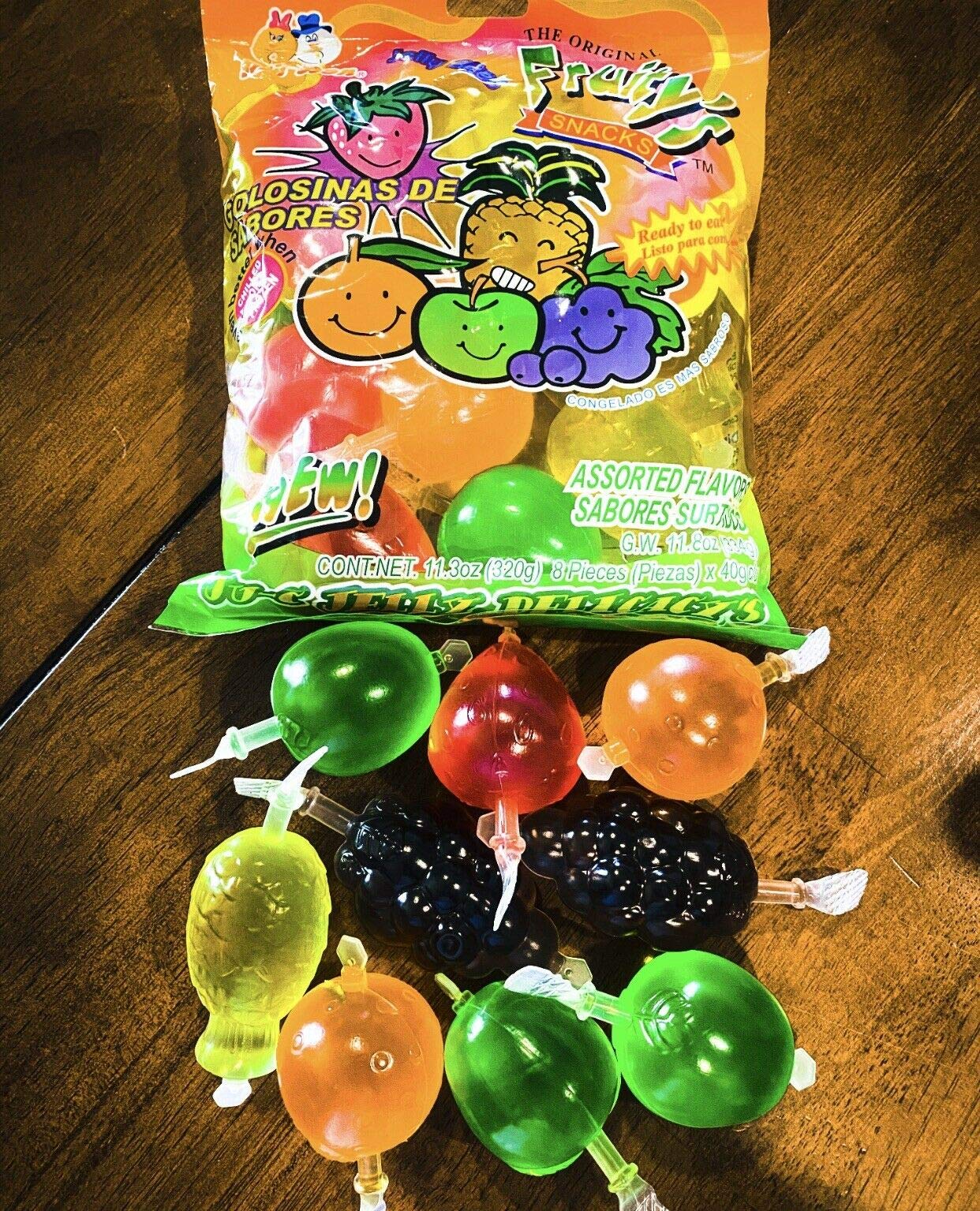 Juicy Jelly Fruit Candy - TikTok Viral JU-C Fruity Gummy Snacks (8-Pack) - Perfect for TikTok Challenges, Party Favors & Sweet Treats