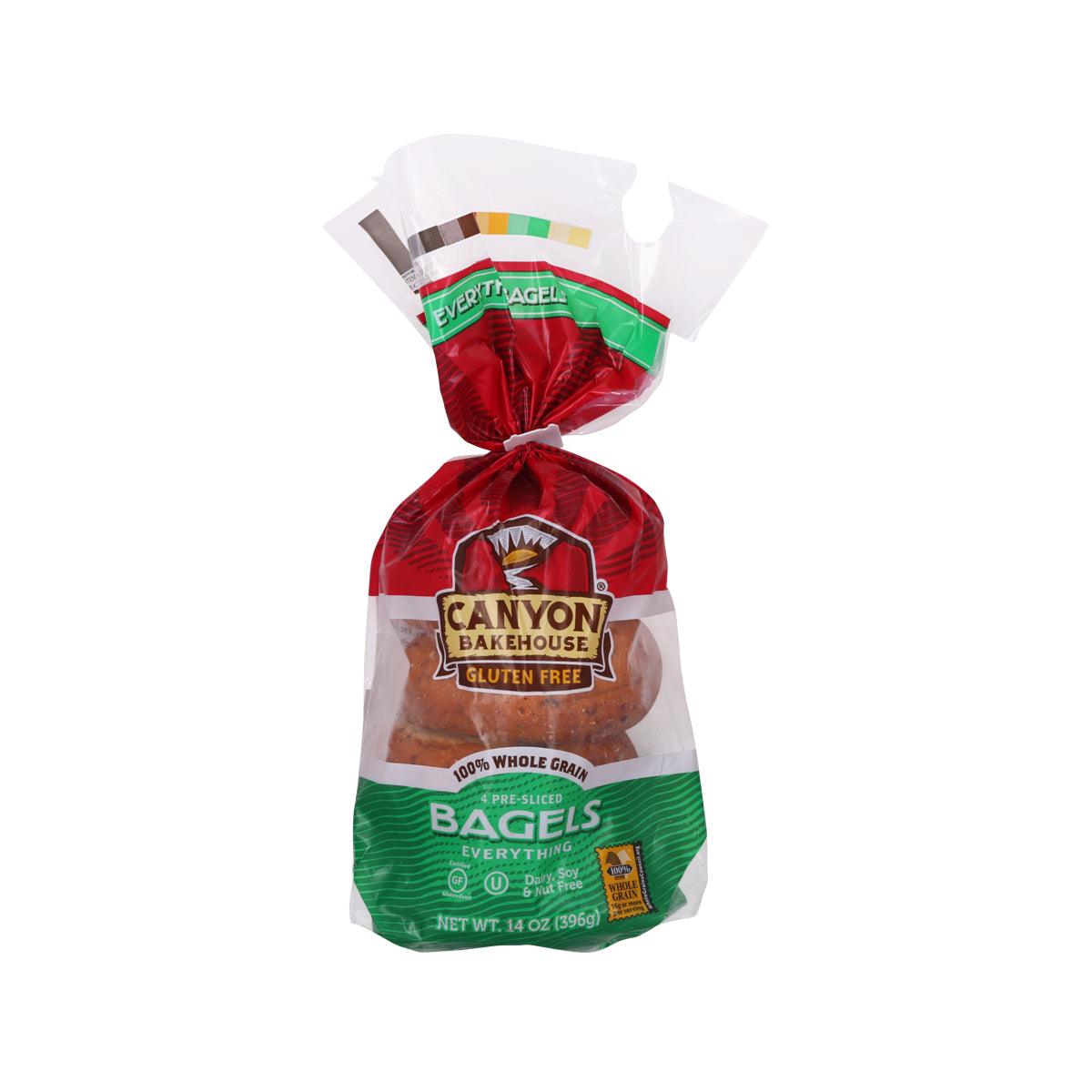 CANYON BAKEHOUSE Gluten Free Everything Bagels - 14oz (397g) | Soft & Delicious | Perfect for Breakfast, Sandwiches & Snacks | Certified Gluten-Free, Dairy-Free & Non-GMO