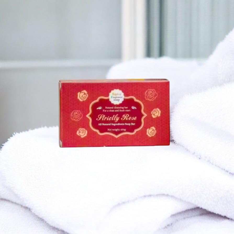 Strictly Rose All Natural Ingredients Bar Soap - 8.8 oz | Handmade Organic Soap for Sensitive Skin | Perfect for Daily Cleansing, Spa Day & Gift Sets
