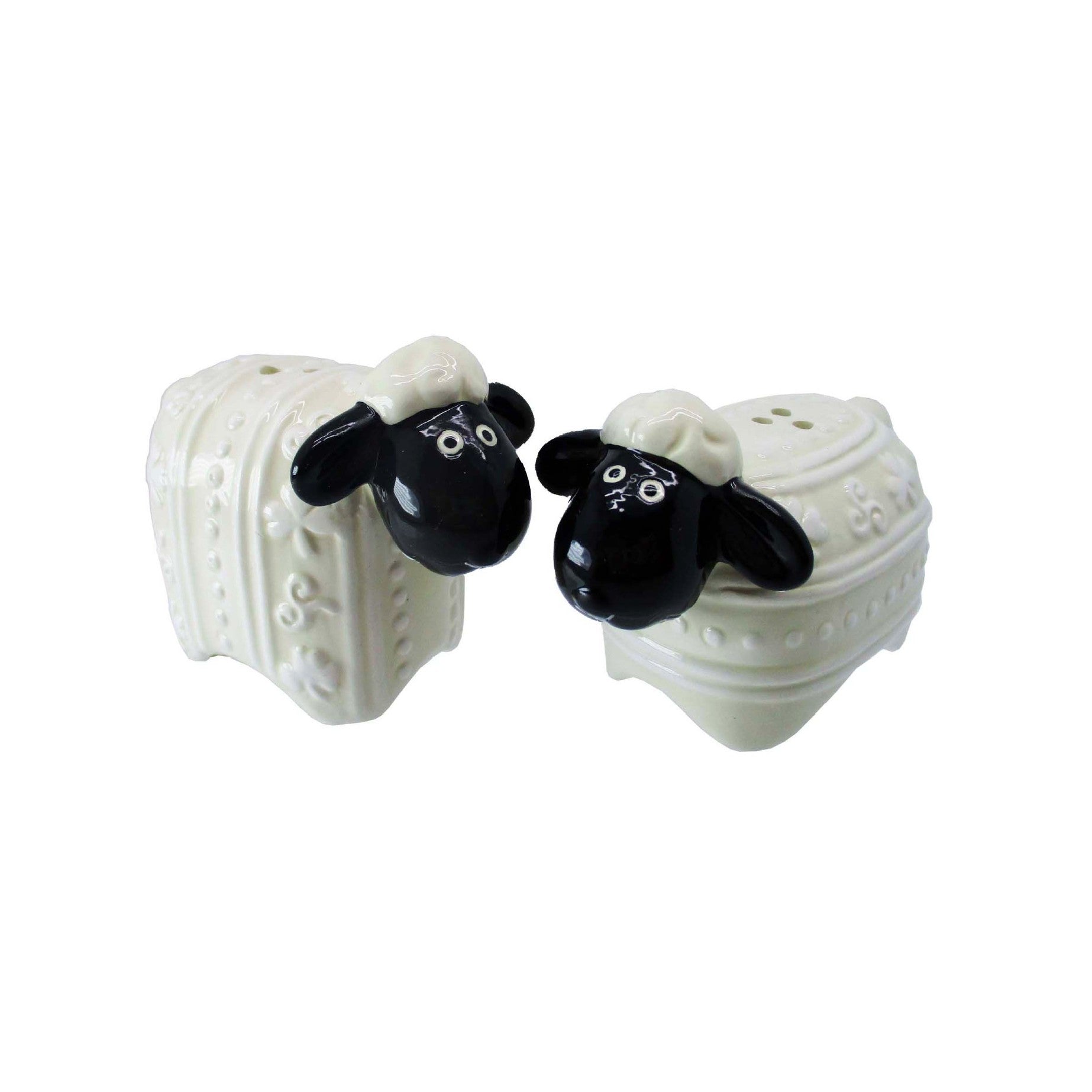 Ceramic Sheep Salt and Pepper Shakers Set - Cute Farmhouse Kitchen Decor for Dining Table, Perfect Gift for Home & Party Use