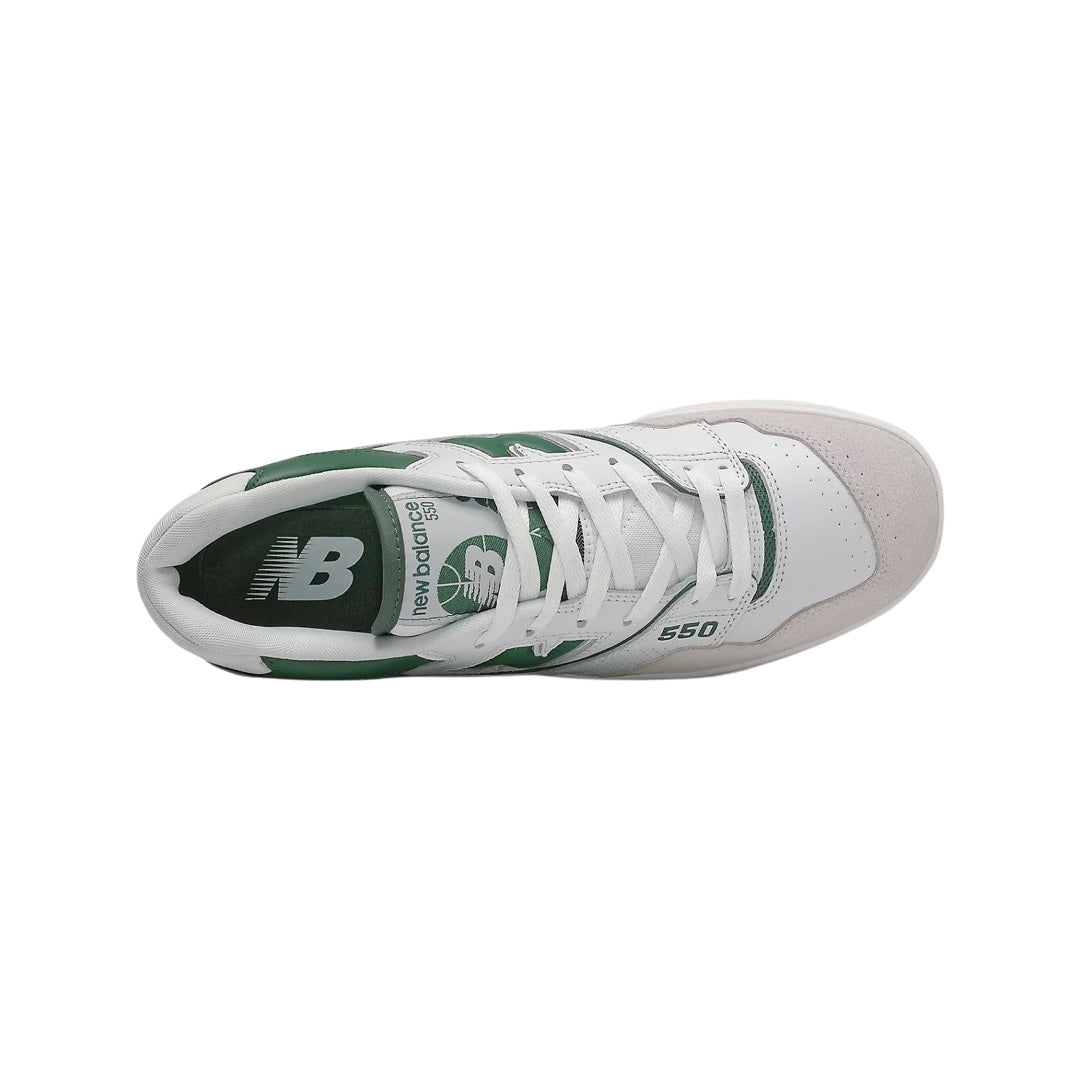 New Balance 550 White Green Sneakers - Men's & Women's Casual Shoes for Walking, Running & Streetwear Fashion