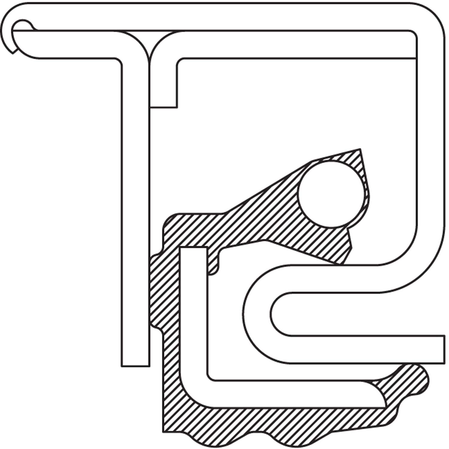 National 370181A Oil Bath Seal - Heavy Duty Oil Seal for Automotive, Industrial & Agricultural Equipment - Perfect for Engines, Pumps & Gearboxes