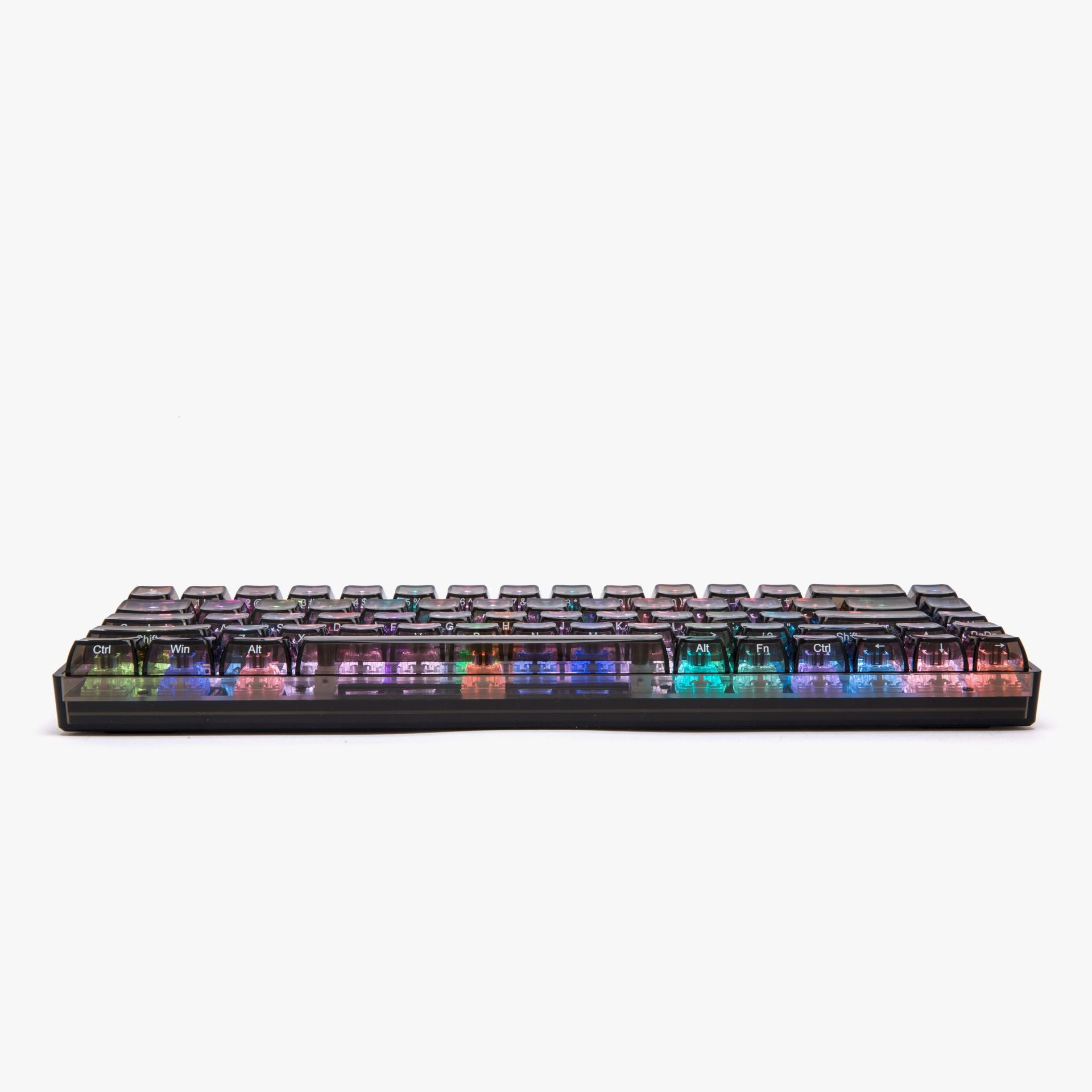 Clear Obsidian Basecamp 65 Mechanical Keyboard - 65% Compact Wired Gaming Keyboard with RGB Backlit, Hot-Swappable Switches for PC/Mac - Perfect for Gaming, Office Work & Typing Enthusiasts