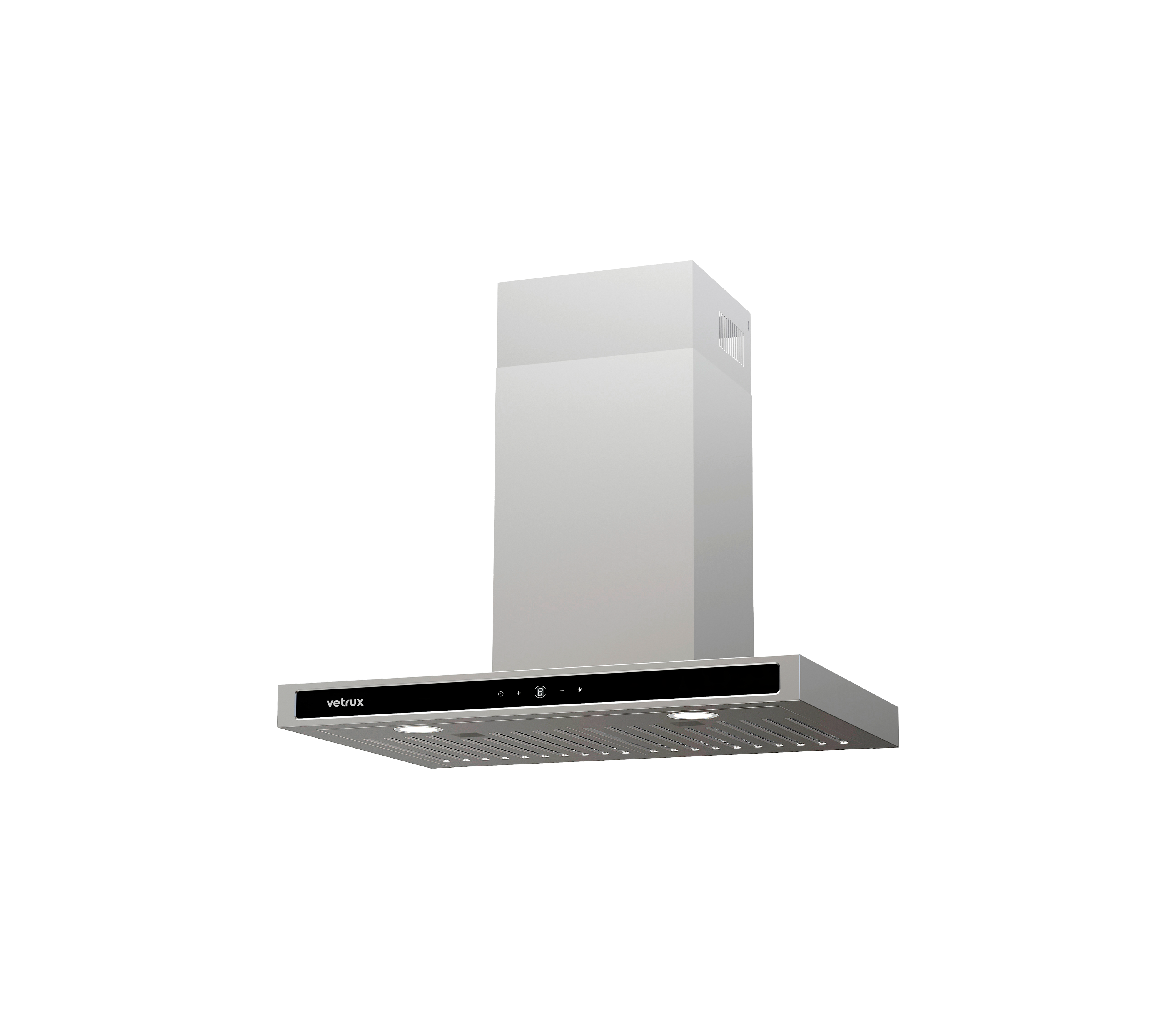 Vetrux 76cm Stainless Steel Tetra Touch Campana - Modern Kitchen Range Hood for Home Cooking & Ventilation