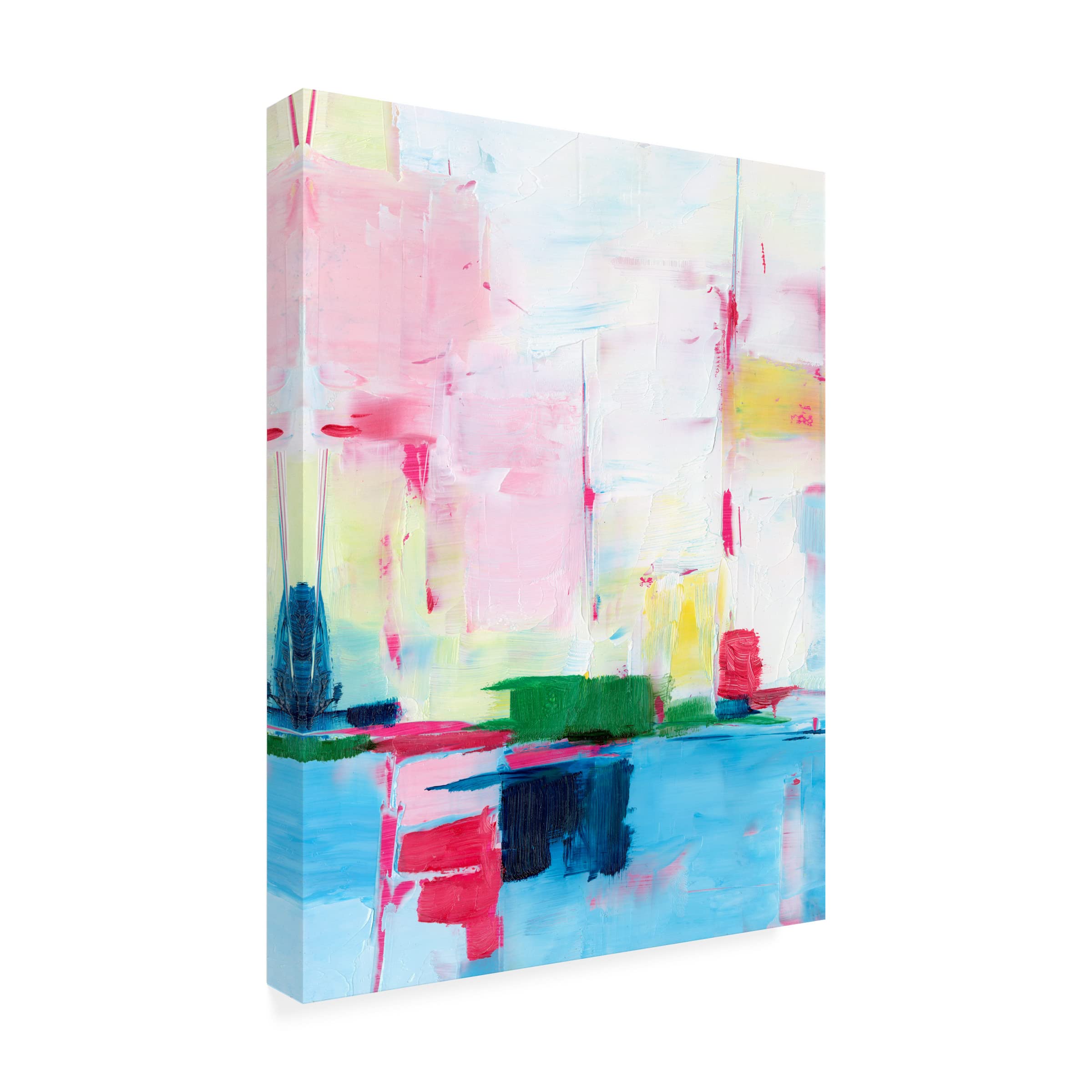 Trademark Fine Art 'Magenta Horizon II' Canvas Wall Art by Ethan Harper - Modern Abstract Painting for Living Room, Bedroom & Office Decor