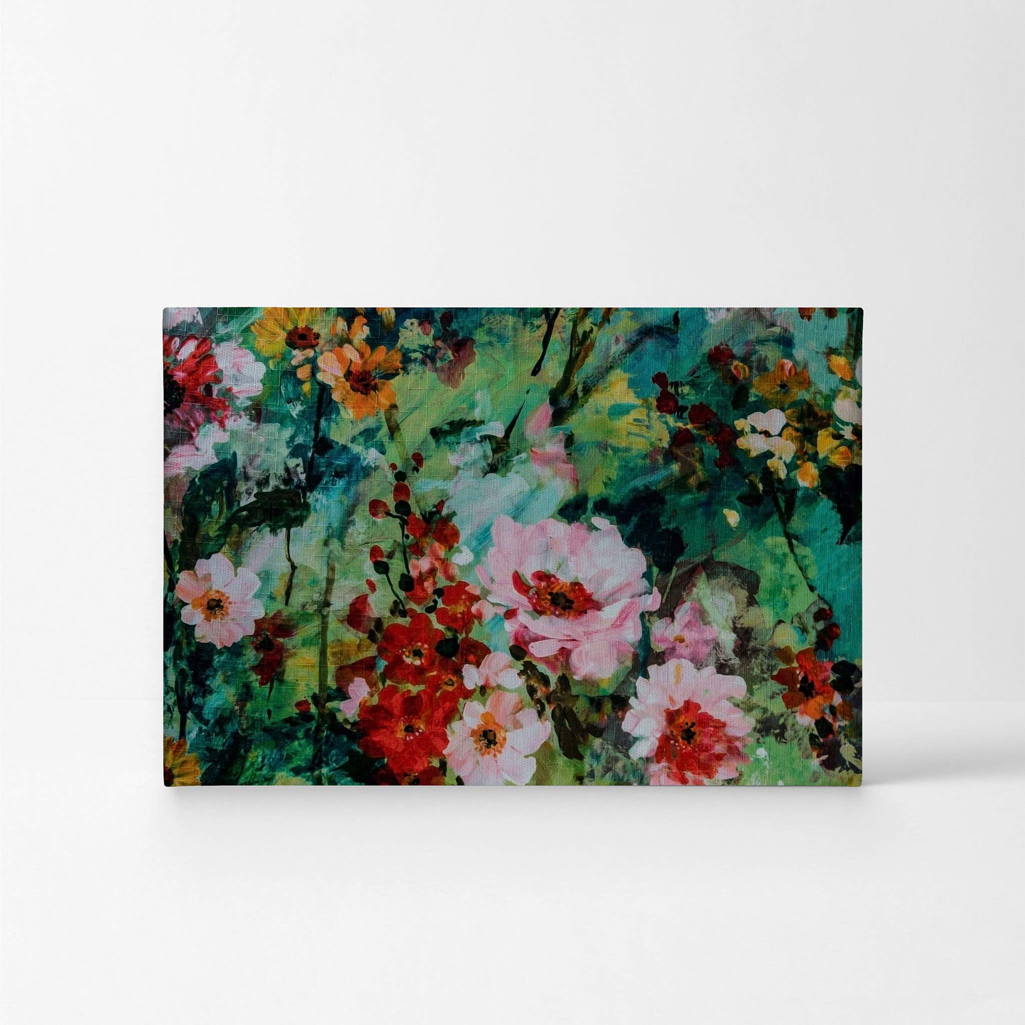 Claude Monet Flowers Canvas Wall Art - Famous Oil Painting Reproduction, Modern Home Decor, Ready to Hang 30x40 - Perfect for Living Room, Bedroom & Office Decor | Made in USA