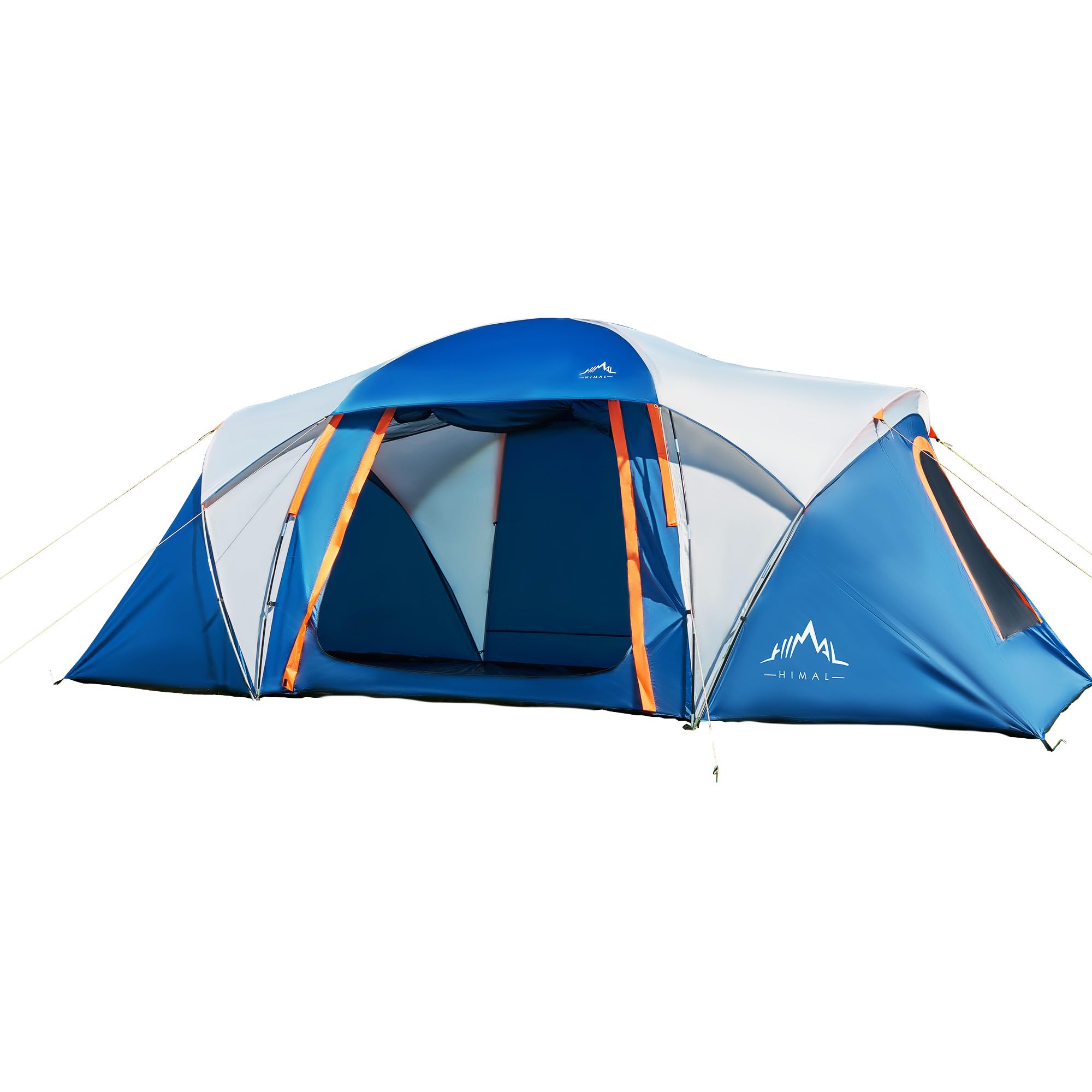 10-Person Family Camping Tent - Waterproof, Spacious 2-Room Design with 4 Large Mesh Windows | Double Layer, Easy Setup, Weather Resistant (18ft x 9ft x 6.8ft) | Perfect for Family Camping Trips, Music Festivals, and Outdoor Parties
