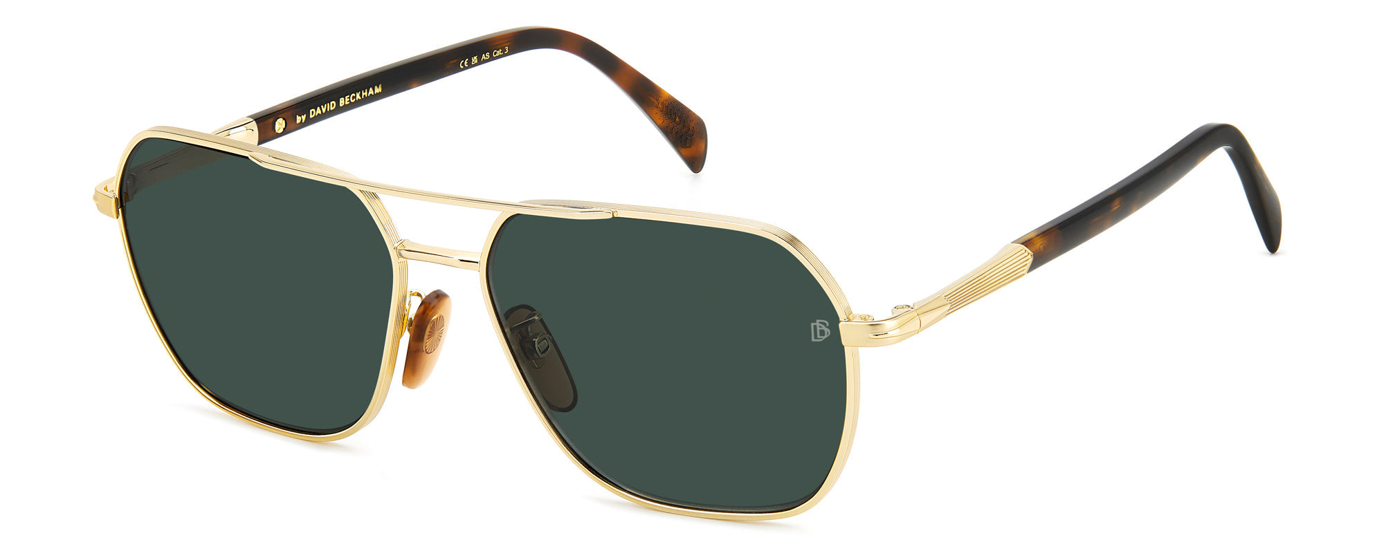 David Beckham DB1128/G/S Men's Sunglasses - Polarized UV Protection Aviator Style for Driving, Outdoor & Fashion