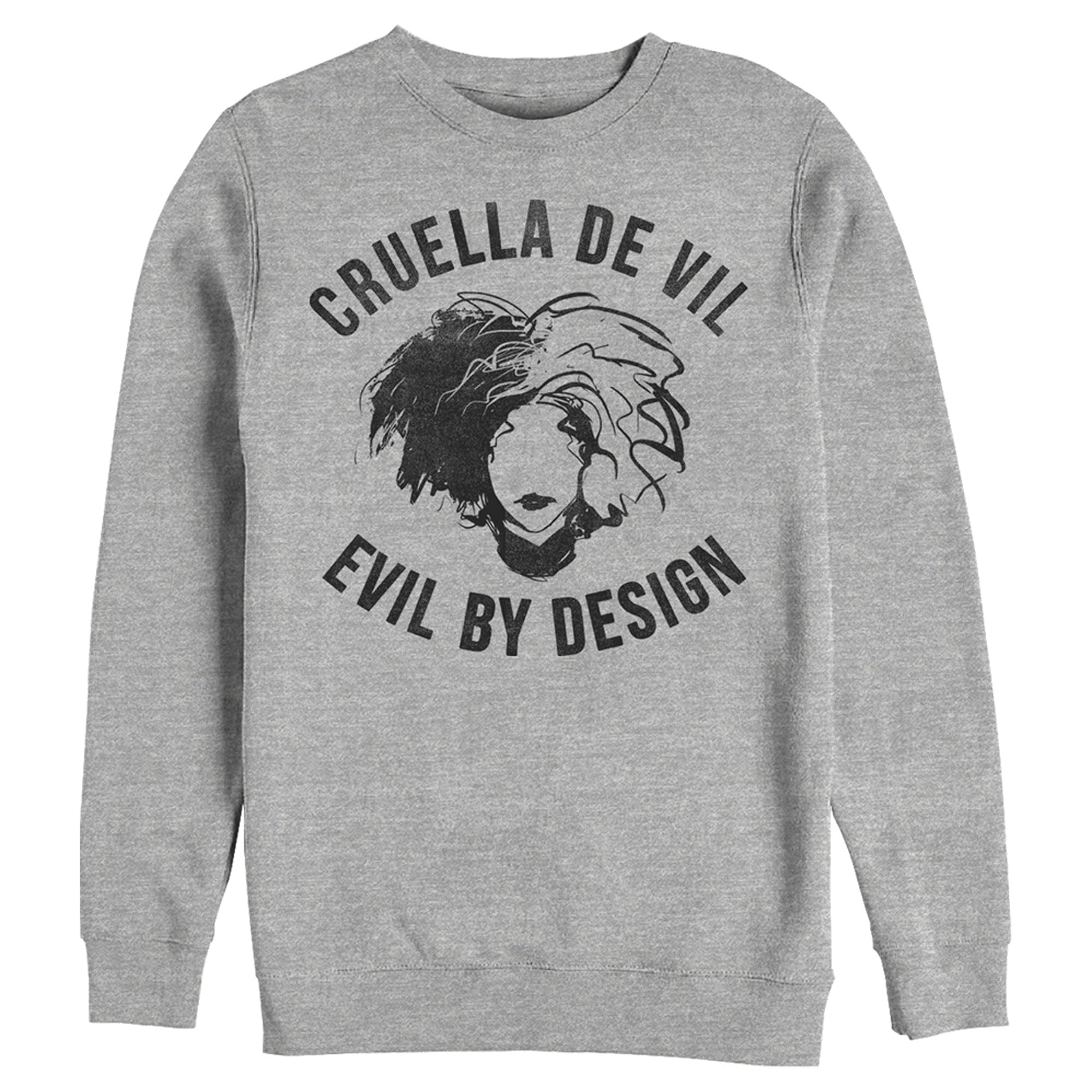 Men's Cruella Evil by Design Sweatshirt - Casual Graphic Pullover for Disney Fans