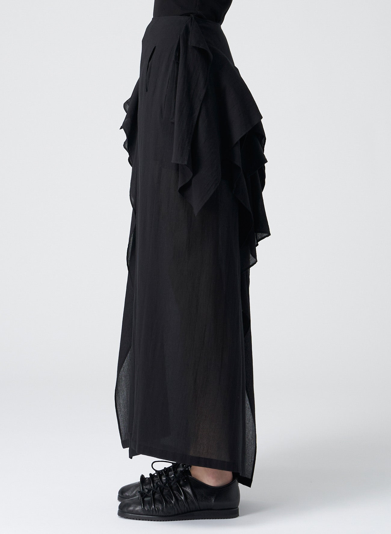 Chiffon Reversed Seam Long Sleeve Blouse - Elegant & Comfortable Women's Top for Work, Party & Casual Wear