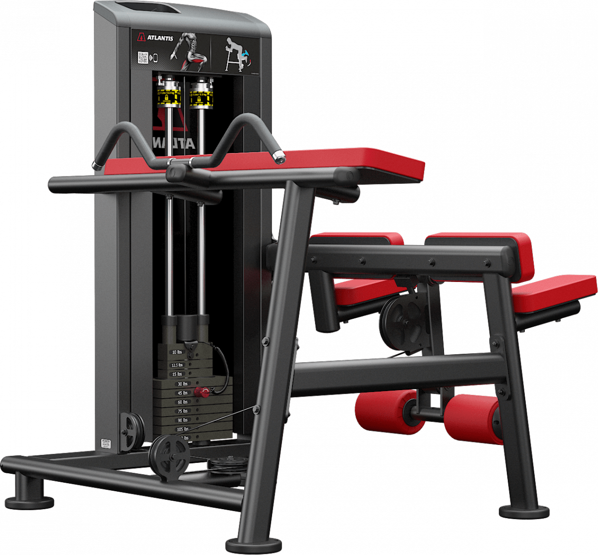 ATLANTIS Kneeling Leg Curl Machine - Home Gym Equipment for Hamstring & Glute Workout - Perfect for Strength Training & Fitness Enthusiasts