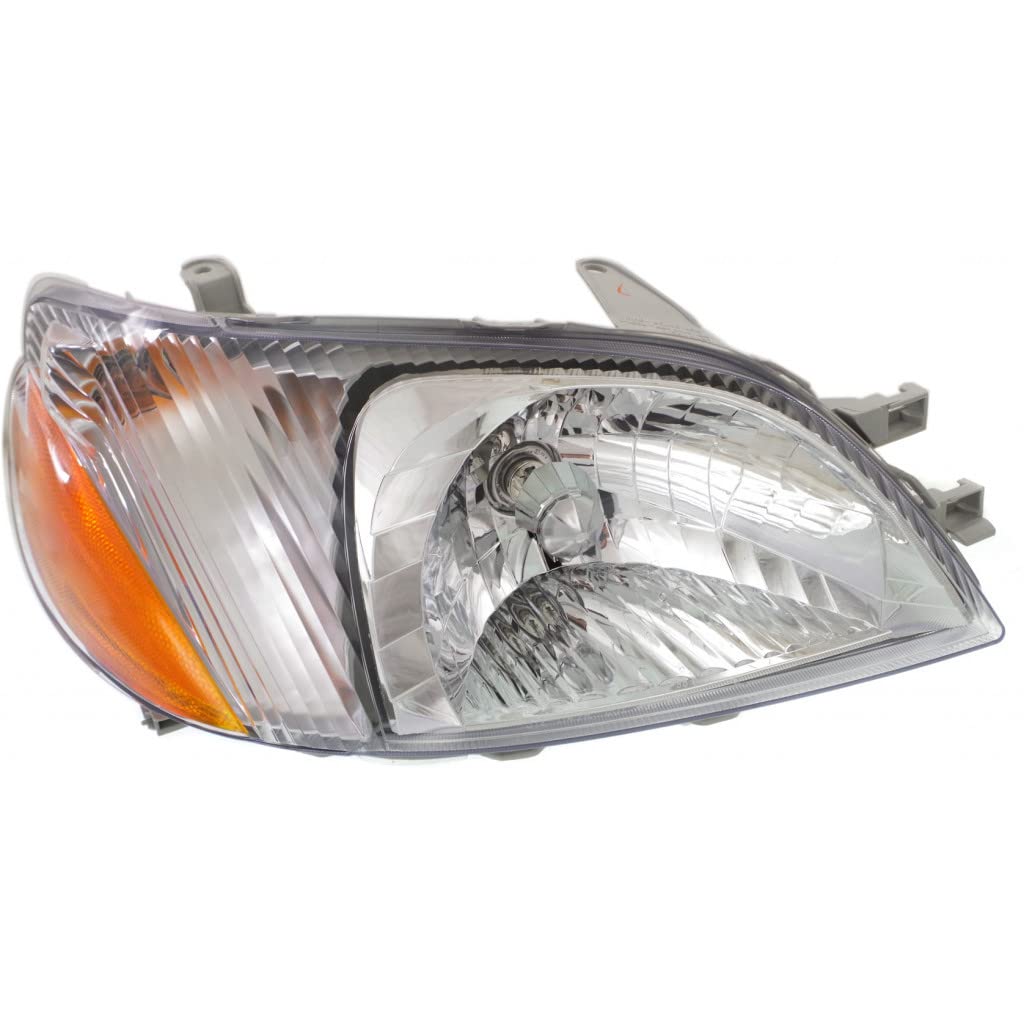 CarLights360: CAPA Certified 2000-2002 Toyota ECHO Passenger Side Headlight Assembly with Bulbs - Replacement for TO2503134 | 81110-52190 - Perfect for Night Driving & Vehicle Restoration Projects