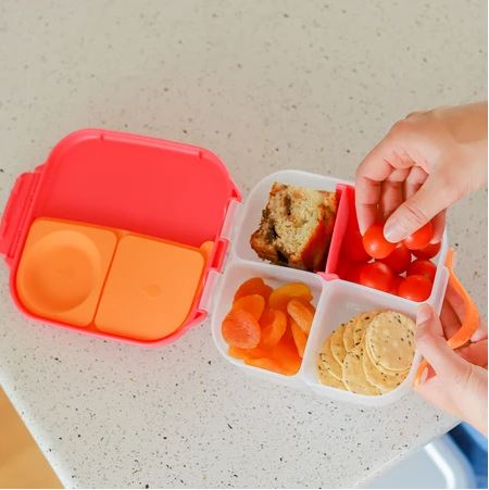 b.box MINI Lunch Box for Kids - Insulated, Leak-Proof & BPA-Free | Perfect for School, Picnics & Travel - Indigo Rose Color