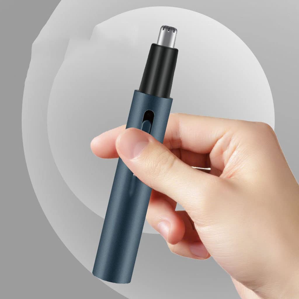 Rechargeable Electric Eyebrow & Nose Hair Trimmer for Men - Painless Grooming Kit with Precision Scissors | Perfect for Travel, Home Use & Personal Care