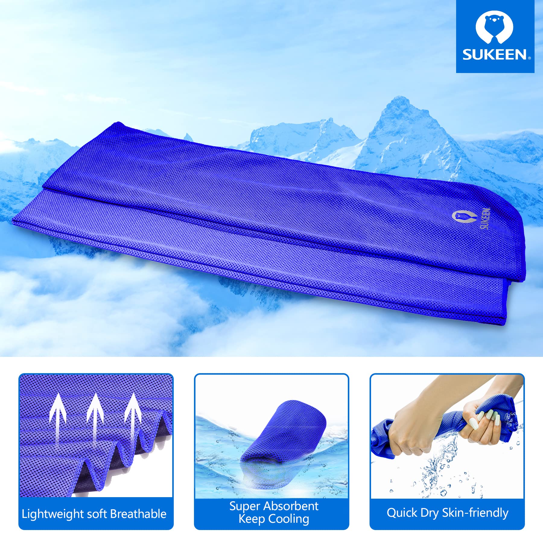4 Pack Cooling Towel (40