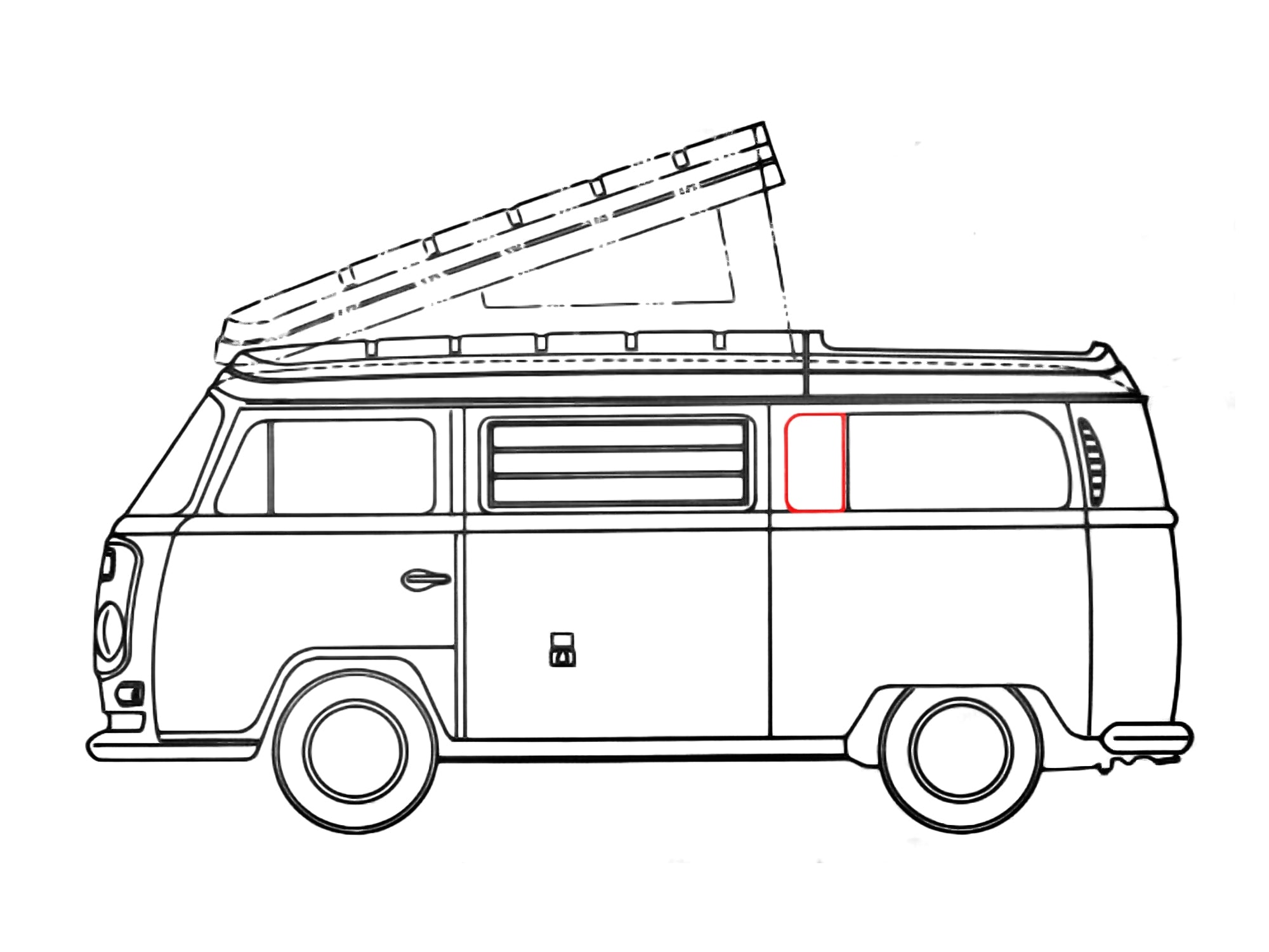 Bus Center & Rear Side Vent Window Seal - Durable Replacement for VW, Mercedes, and More - Perfect for RV, School, and Transit Buses