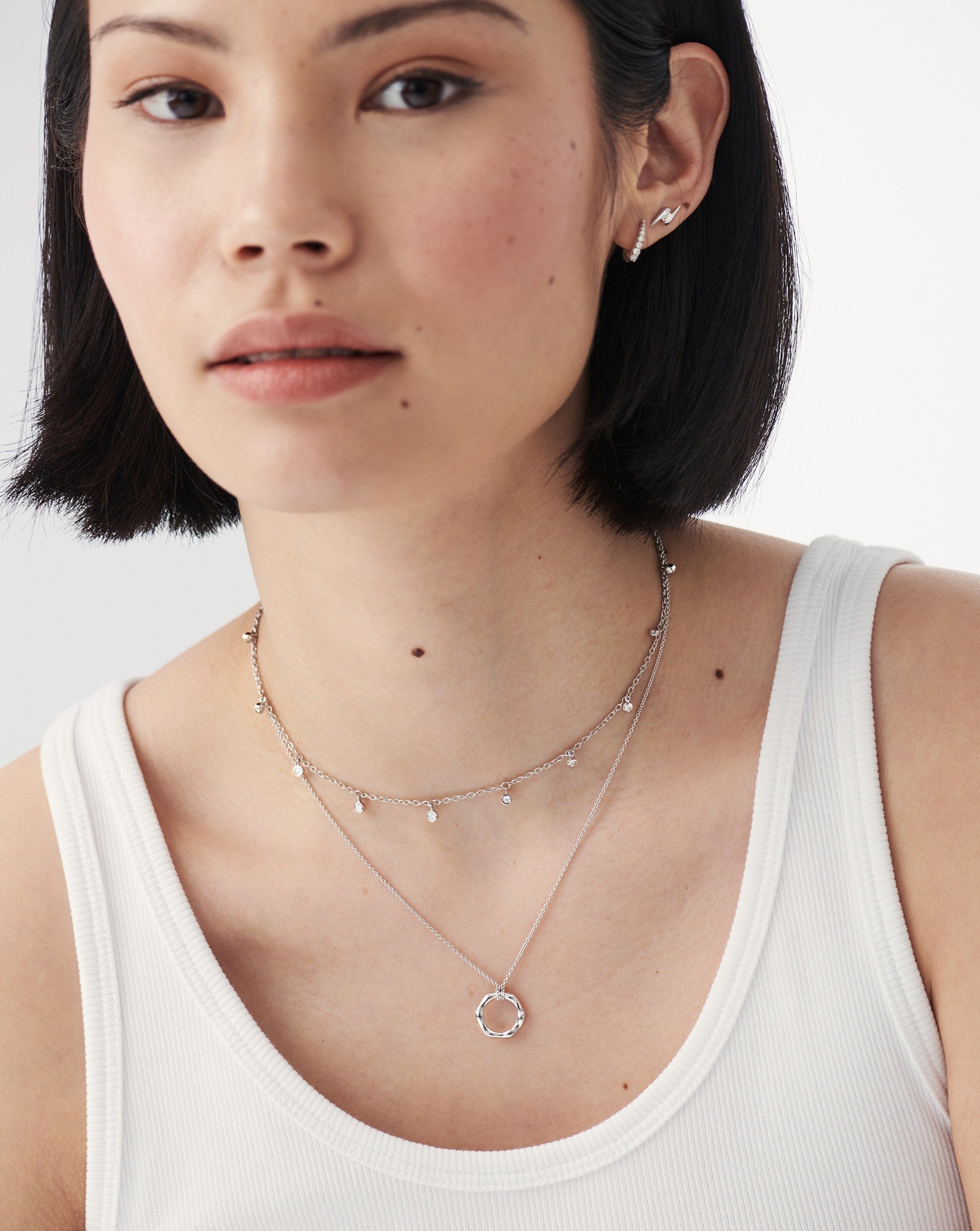 Mini Molten Pendant Necklace - Dainty Gold & Silver Lava Jewelry for Women - Perfect for Casual Wear, Date Nights & Gifts