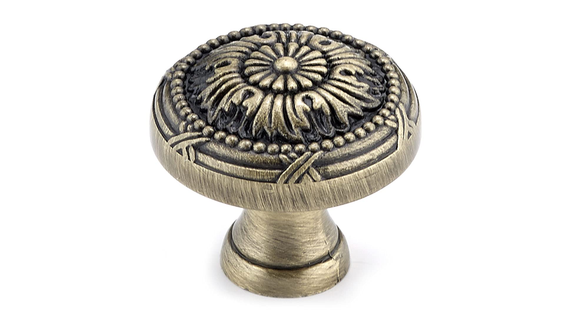Richelieu Hardware BP82465AE Châteauguay Collection 1 1/4-inch (32mm) Antique English Traditional Cabinet Knob - Vintage Drawer Pull for Kitchen Cabinets, Bathroom Vanity & Furniture - Perfect for Home Renovation & DIY Projects
