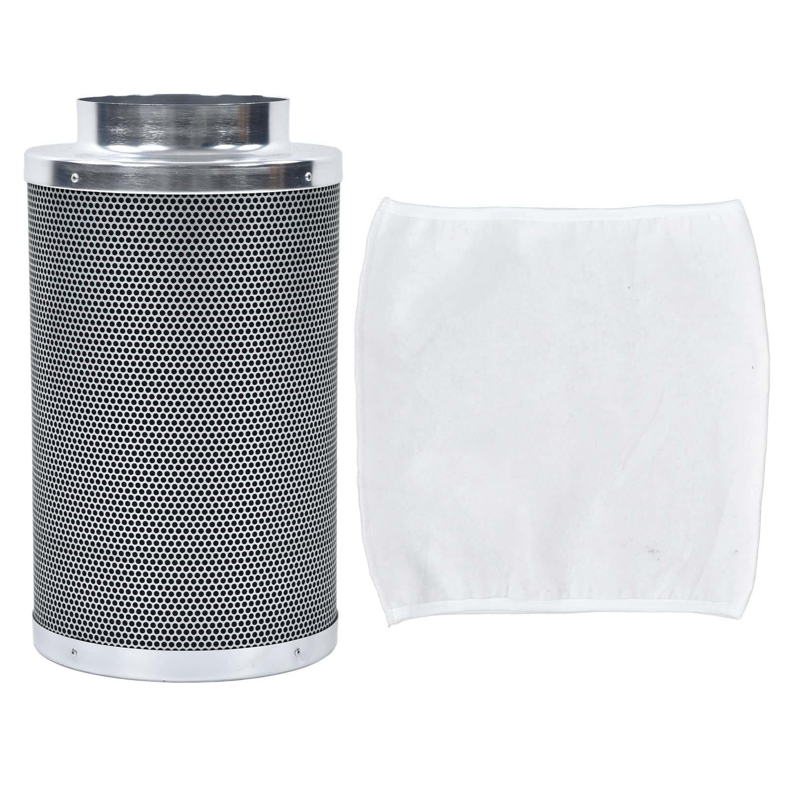 Zerodis 6 Inch Carbon Air Filter with Odor Control - Pre-Filter Included for Grow Tent & Inline Duct Fan | Perfect for Hydroponics, Indoor Gardening & Ventilation Systems