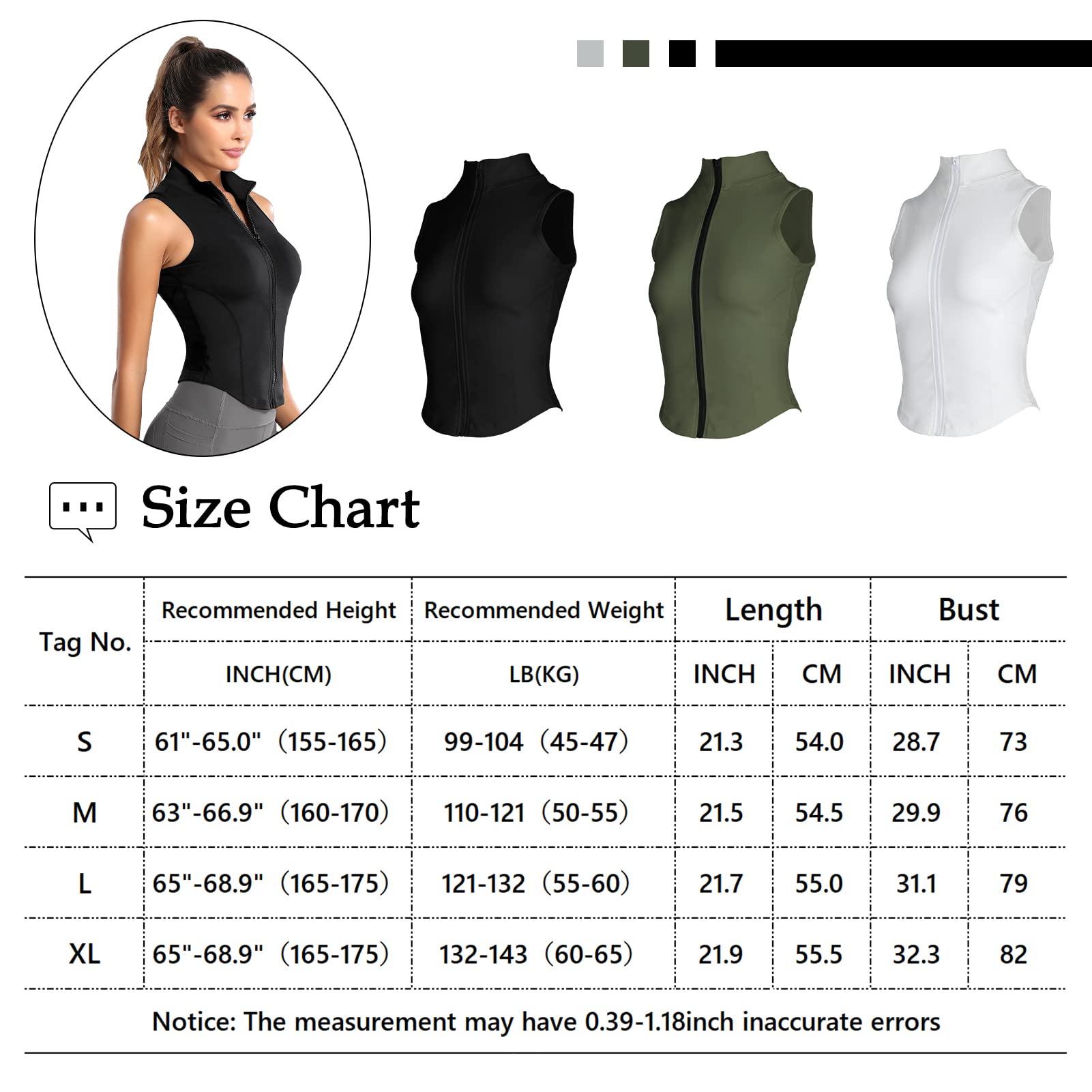SEAUR Women's Cross Wrap Zip Activewear Tank Top - Sleeveless Workout Shirt for Yoga, Running, Gym & Fitness - Breathable Sports Vest for Women - Green - Perfect for Yoga, Running & High-Intensity Workouts