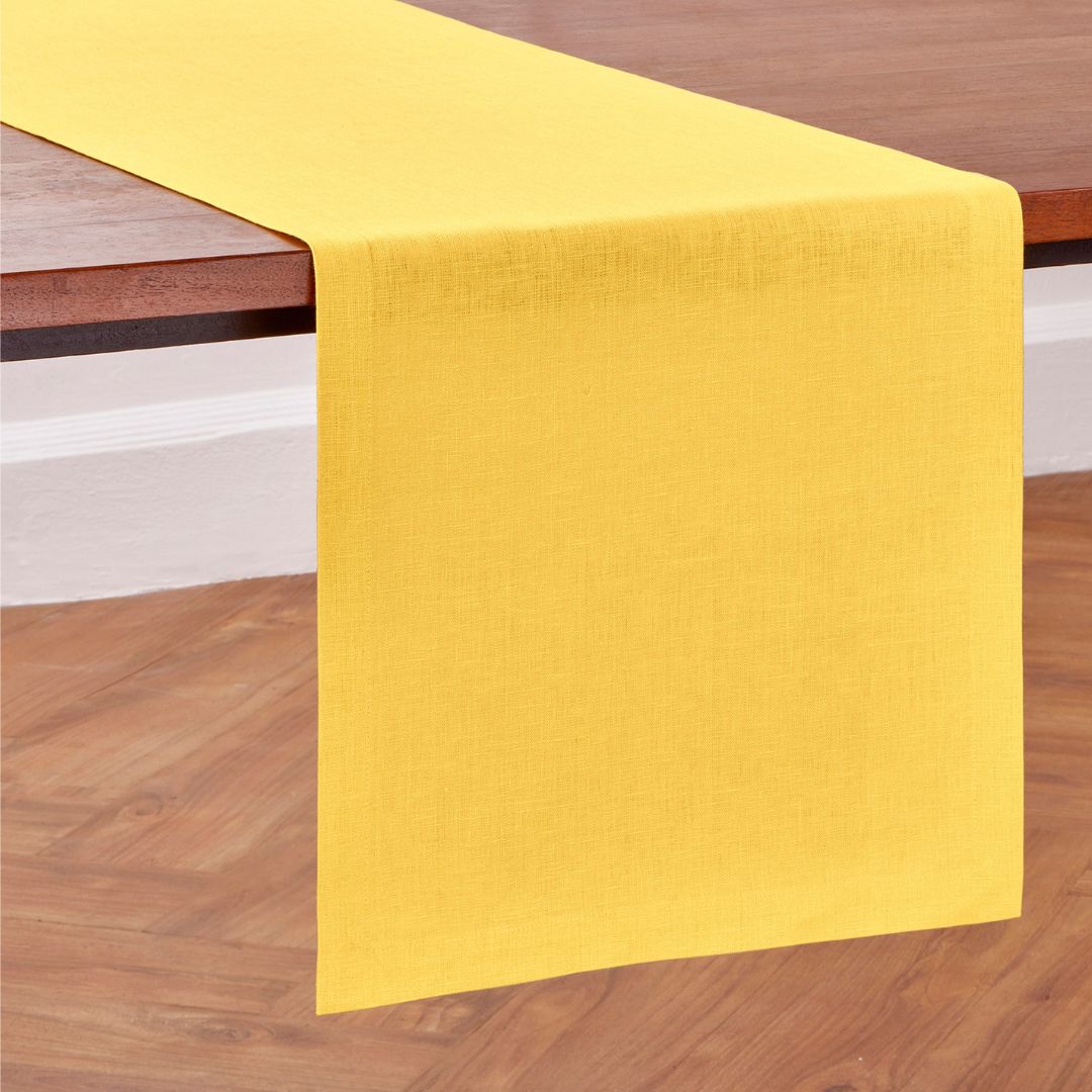 Elegant Diana Medium Weight Table Runner - Perfect for Dining Tables, Weddings, and Holiday Decor - 60-Inch Linen Table Runner for Stylish Home Decor