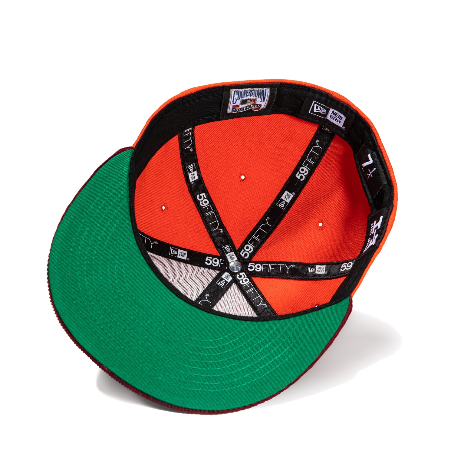 New Era 59Fifty Cord Visor Seattle Mariners 20th Anniversary Patch Hat - Orange & Maroon Baseball Cap for Men - Perfect for MLB Games, Sports Events & Fan Collections