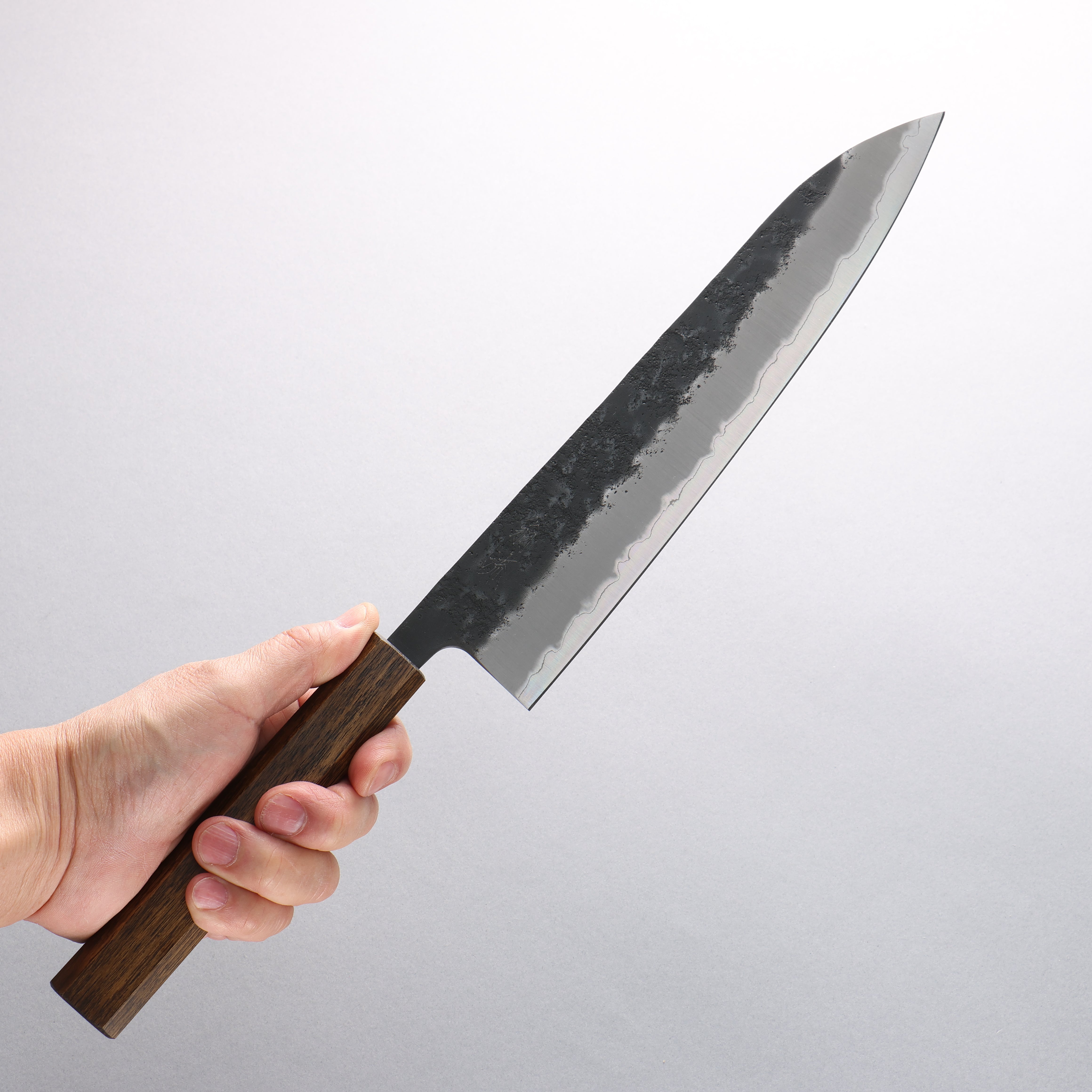 Premium OUL Blue Super Black Nashiji Gyuto 240mm Japanese Chef Knife with Oak Handle - Perfect for Sushi, Sashimi, and Precision Meat Cutting
