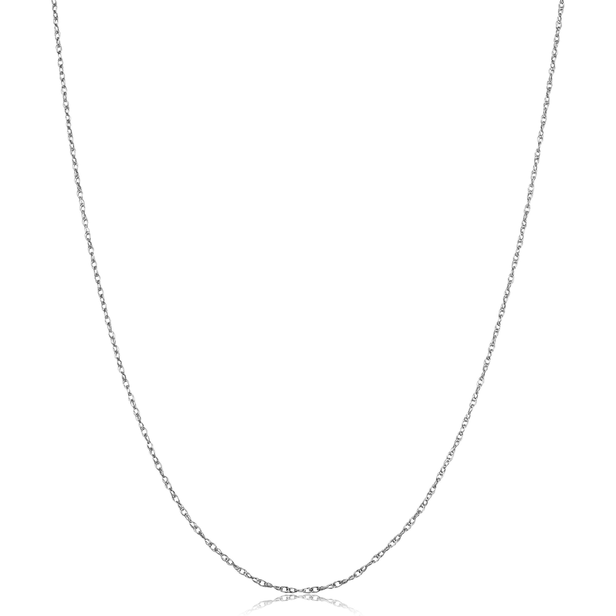 Kooljewelry Platinum 950 Light Rope Chain Necklace 0.9mm - Elegant & Durable Fine Jewelry for Women & Men, Perfect for Everyday Wear, Gifts & Special Occasions
