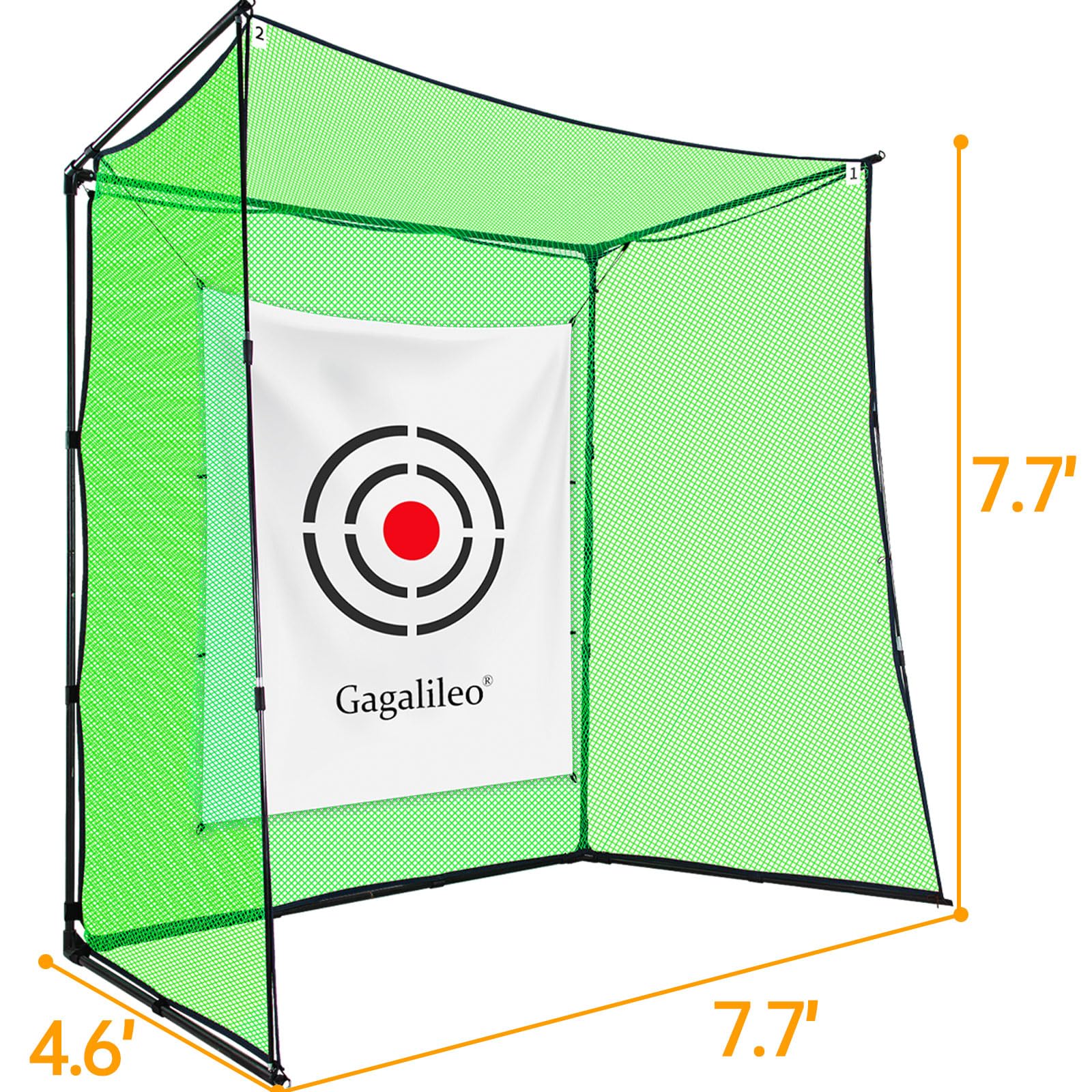 Premium Heavy Duty Golf Practice Hitting Net - Backyard & Indoor Driving Range with Portable Frame | Perfect for Home Training, Backyard Practice & Indoor Golf Sessions