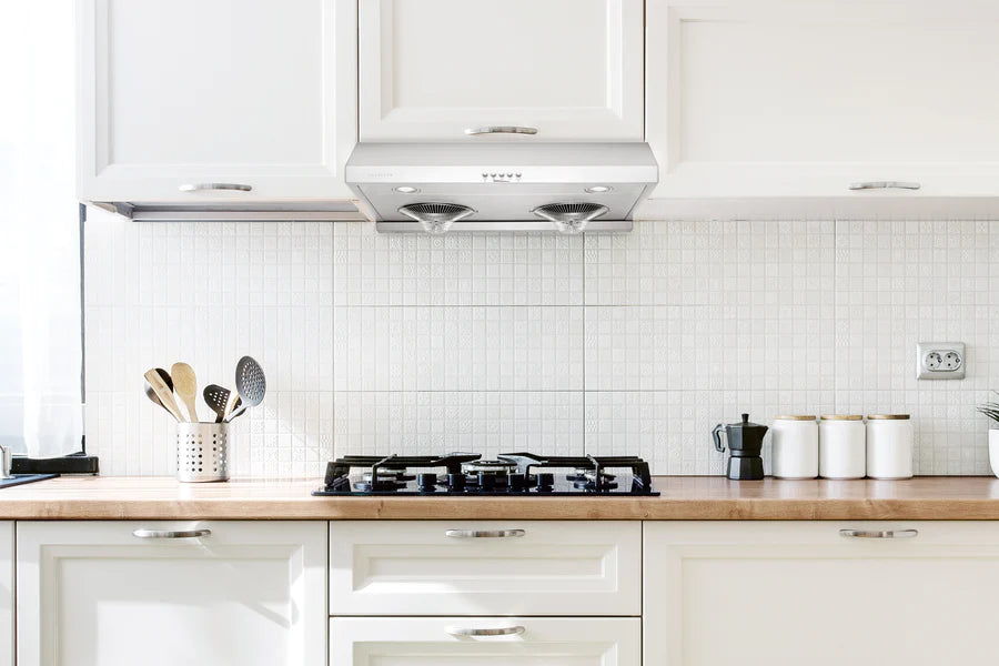 Hauslane UC C100 30-Inch 700 CFM Ducted Stainless Steel Under Cabinet Range Hood - Powerful Kitchen Ventilation for Gas Stoves & Cooking Smoke Removal