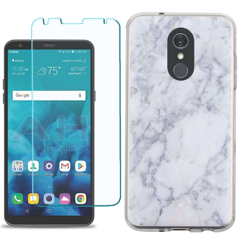 LG Stylo 4 Case with Screen Protector - Slim TPU Cover for Daily Protection