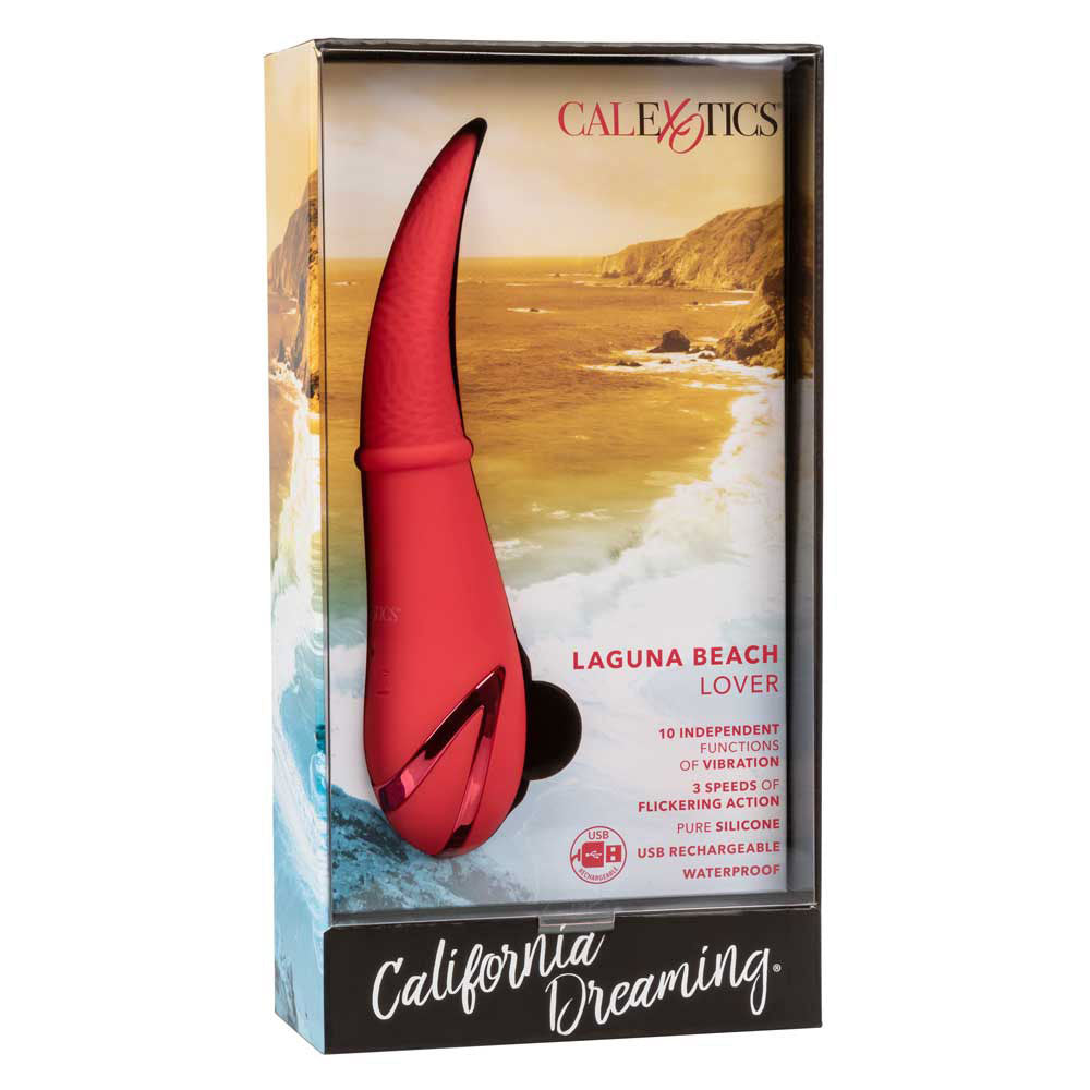 California Dreaming Laguna Beach Lover Clitoral Licking Vibrator - Powerful G-Spot Stimulator for Women, Rechargeable Waterproof Adult Toy - Perfect for Couples Play & Solo Pleasure