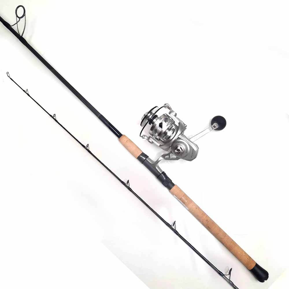Tsunami SaltX II 8000 Spinning Reel & Capt. Harry's CHSC820 Fishing Rod Combo - Saltwater Surf Fishing Gear for Inshore & Offshore Anglers